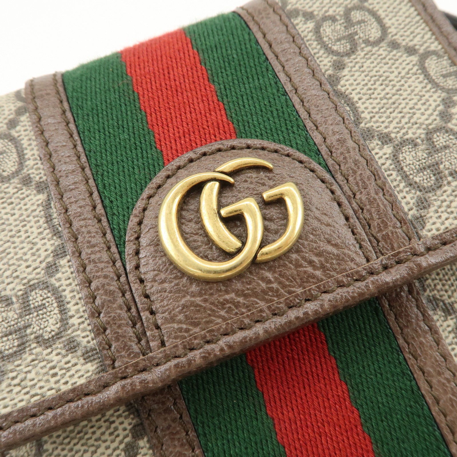 GUCCI Ophidia Sherry GG Supreme PVC Mini Shoulder Bag Beige 625757