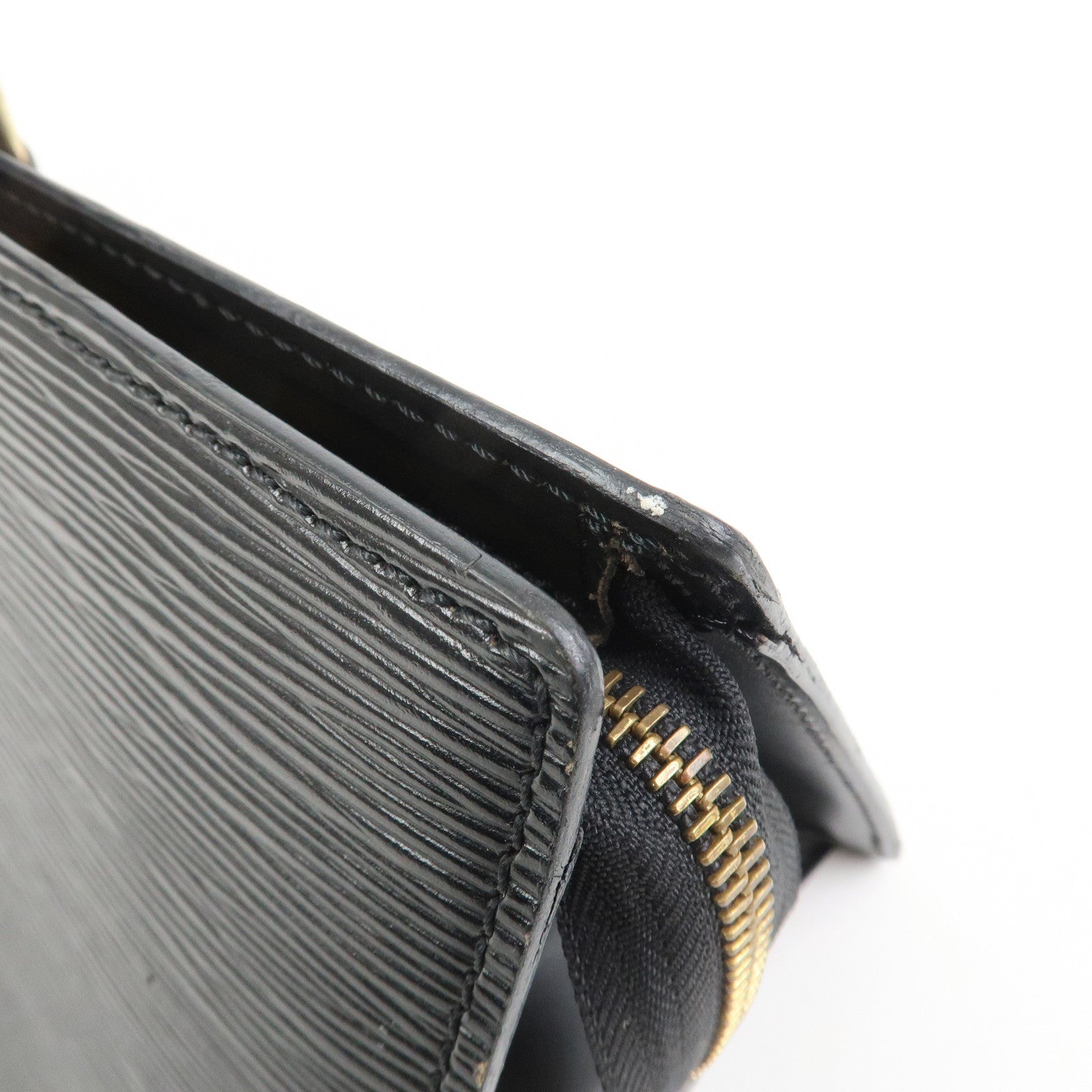 Louis Vuitton Epi Leather Sac Triangle Hand Bag Noir Black M52092