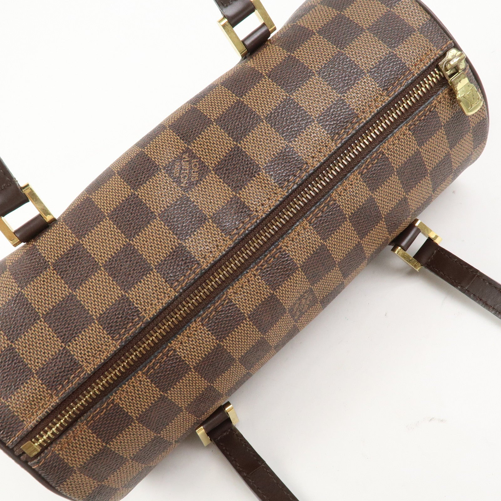 Louis Vuitton Damier Ebene Papillon 26 Hand Bag Brown N51304