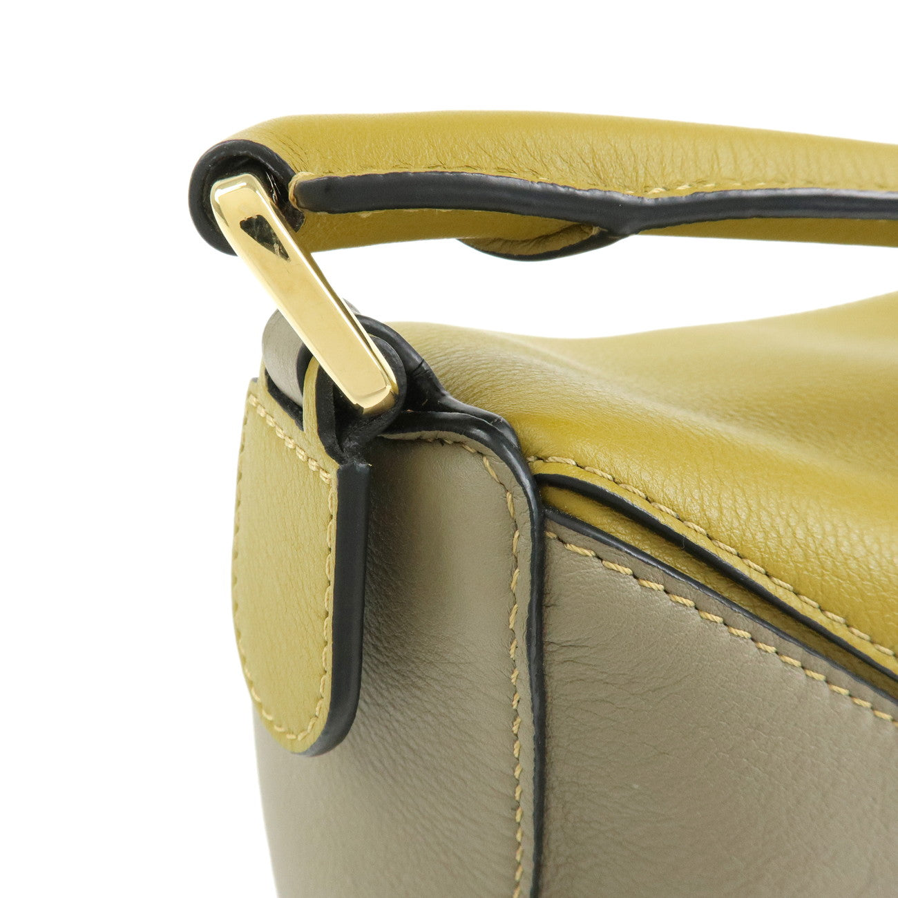 LOEWE Anagram Calf Leather 2Way Puzzle Bag Small Ocher A510S21X55