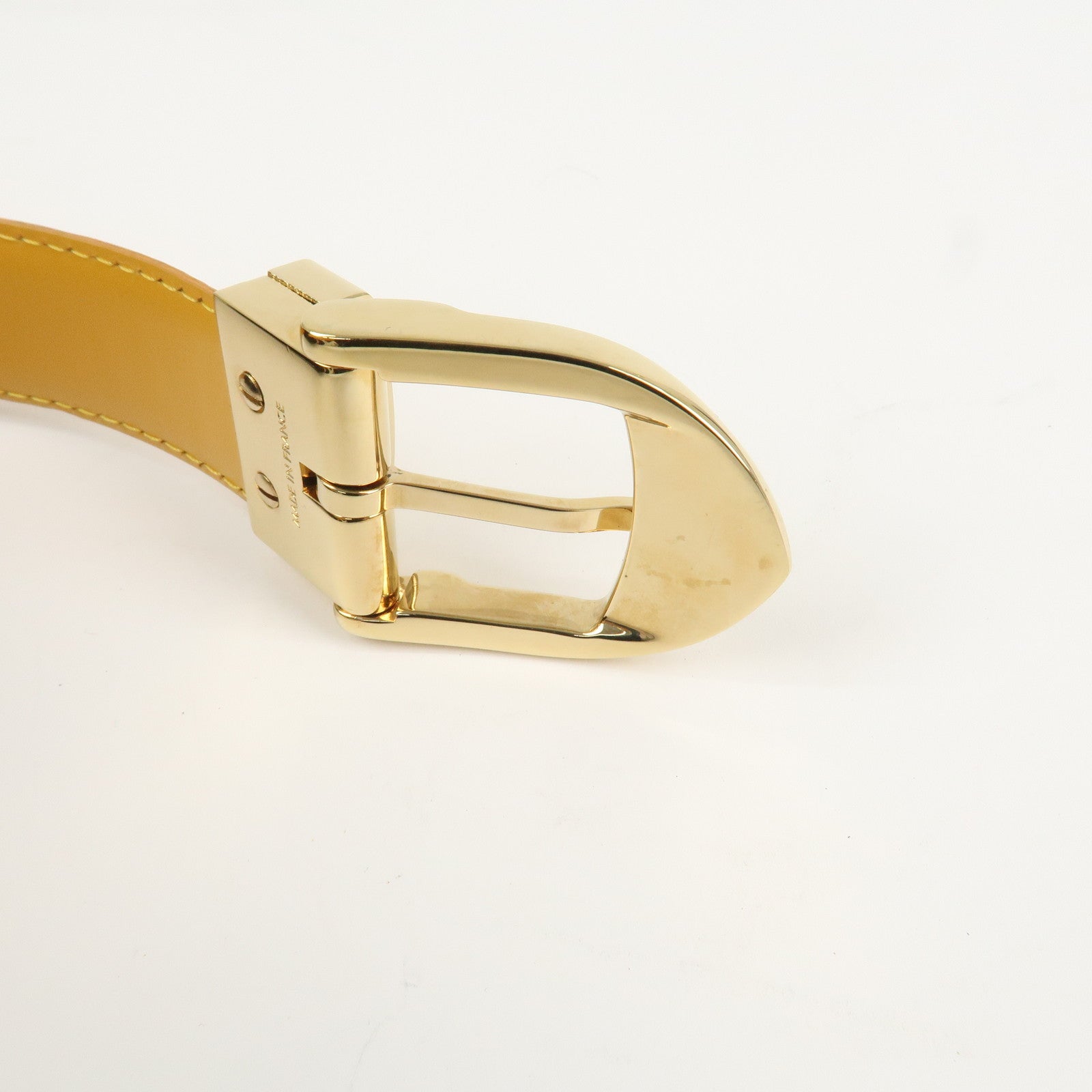 Louis Vuitton Epi Leather Ceinture Belt Tassili Yellow R10051