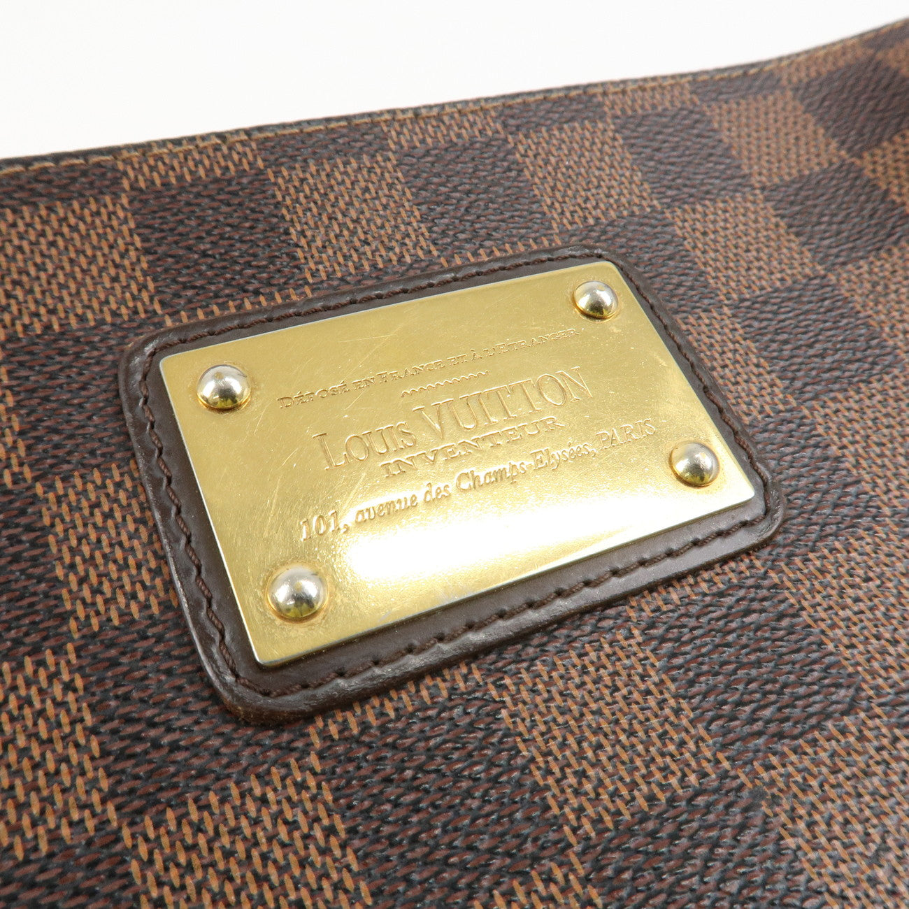 Louis Vuitton Damier Eva 2Way Hand Shoulder Bag Damier Ebene N55213 Used