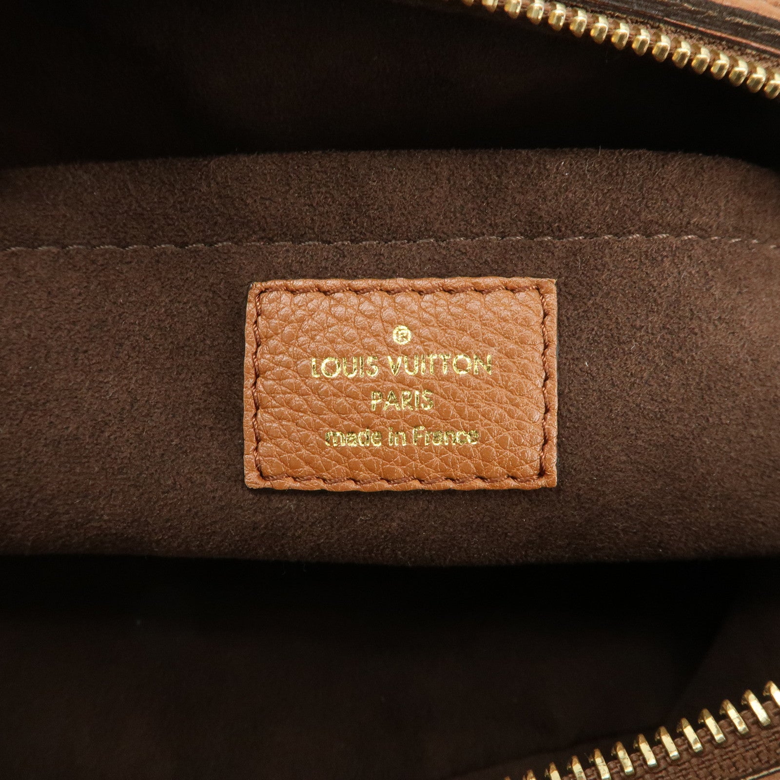 Louis Vuitton Monogram Mahina Luna PM Hand Bag Brown M97052 Used