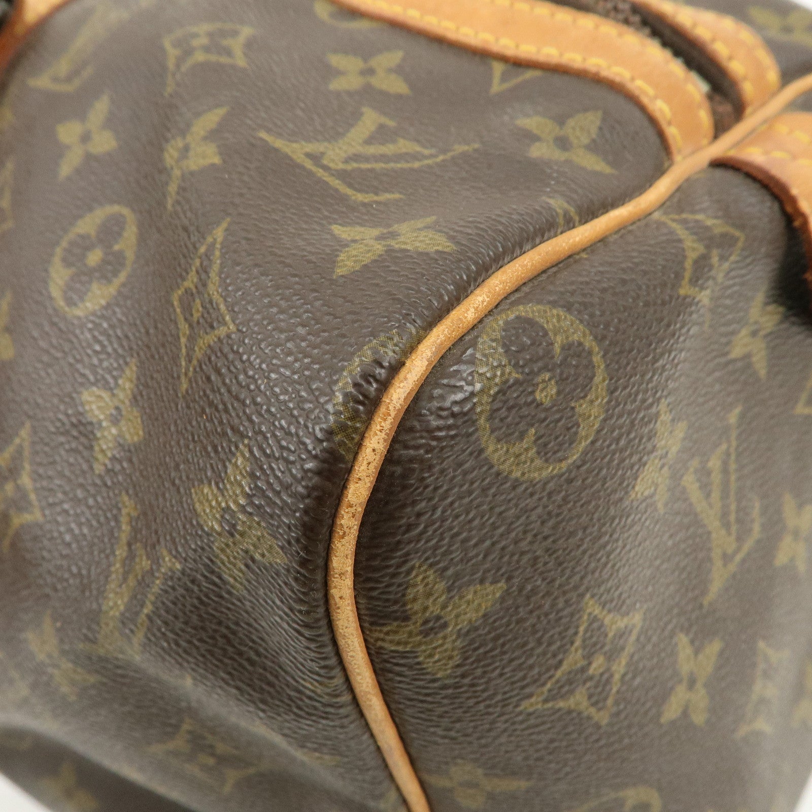 Louis Vuitton Monogram Sac Souple 45 Boston Bag Brown M41624