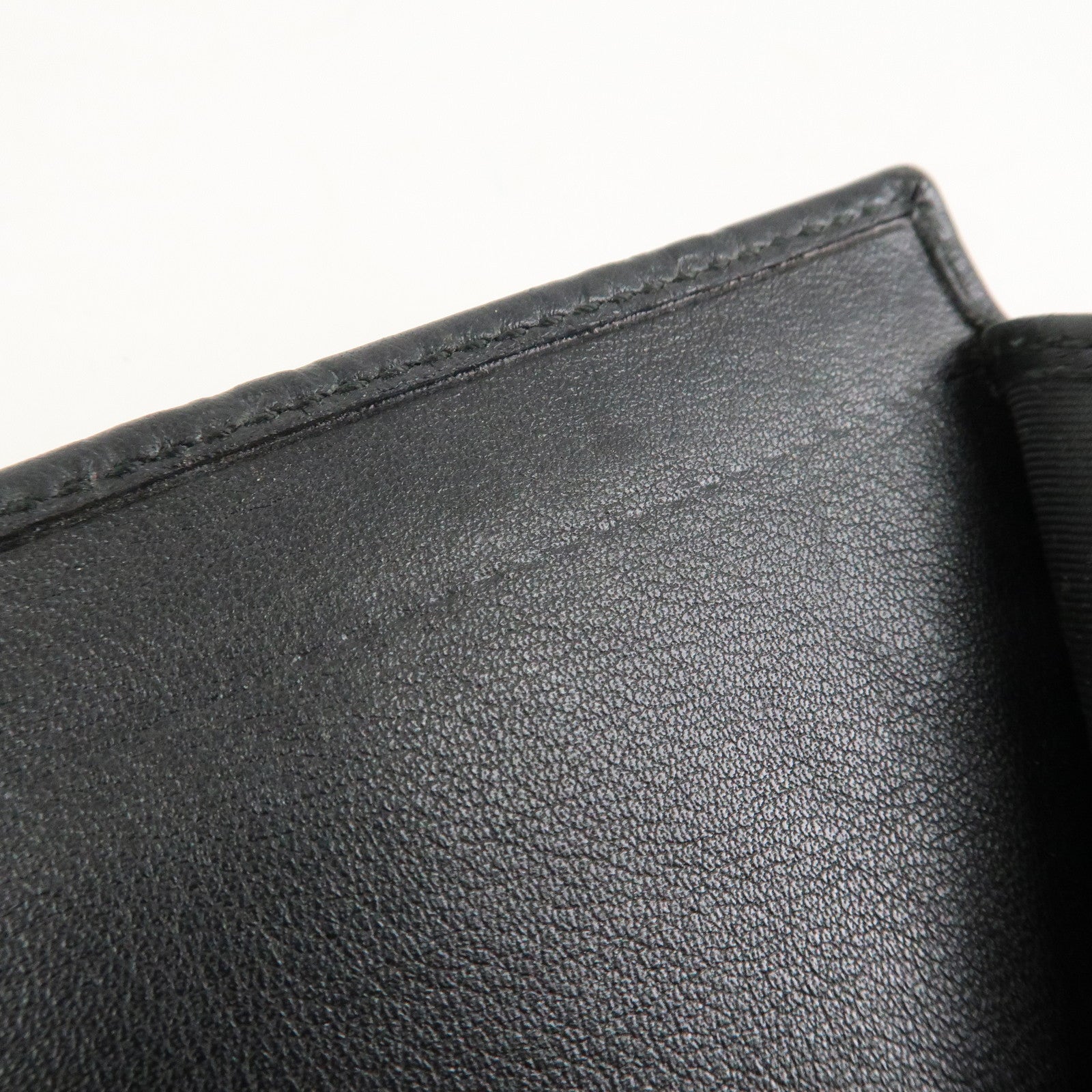 GUCCI Guccissima Leather Agenda Planner Cover Black 115241 Used