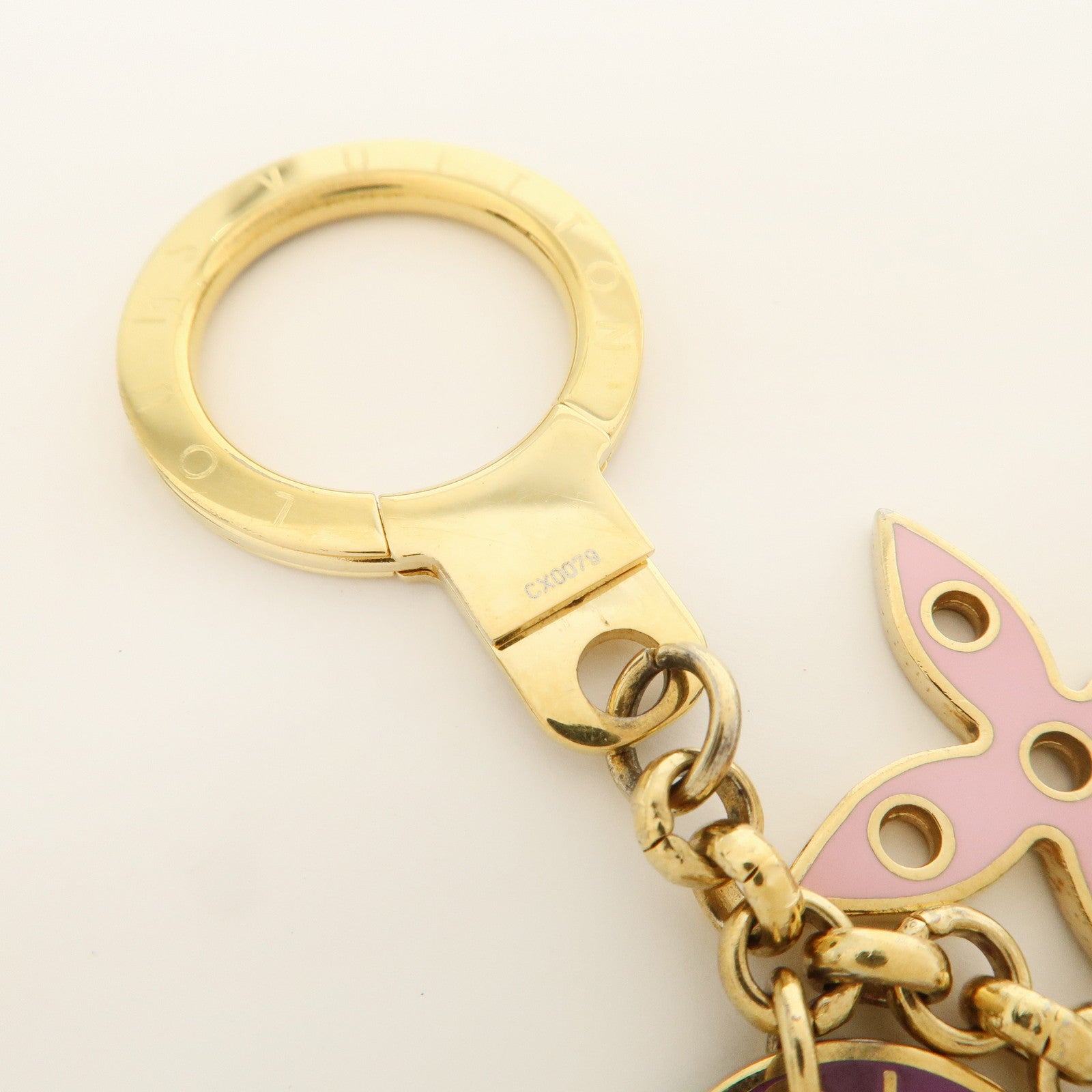 Louis Vuitton Monogram Metal Porte Cles Chaine Looping Bag Chain M66474