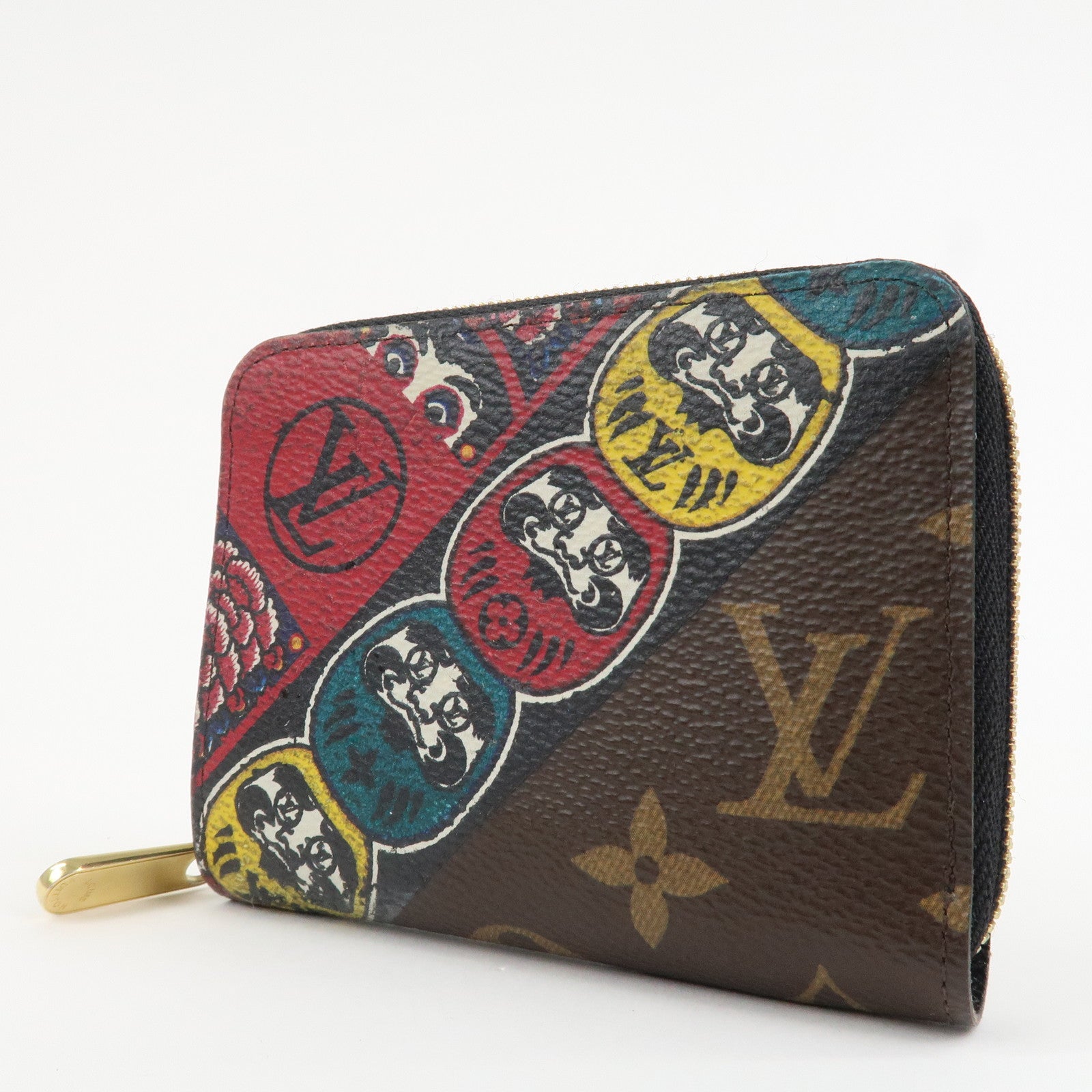 Louis Vuitton Monogram Zippy Round Coin Purse Kansai Yamamoto Brown M67250