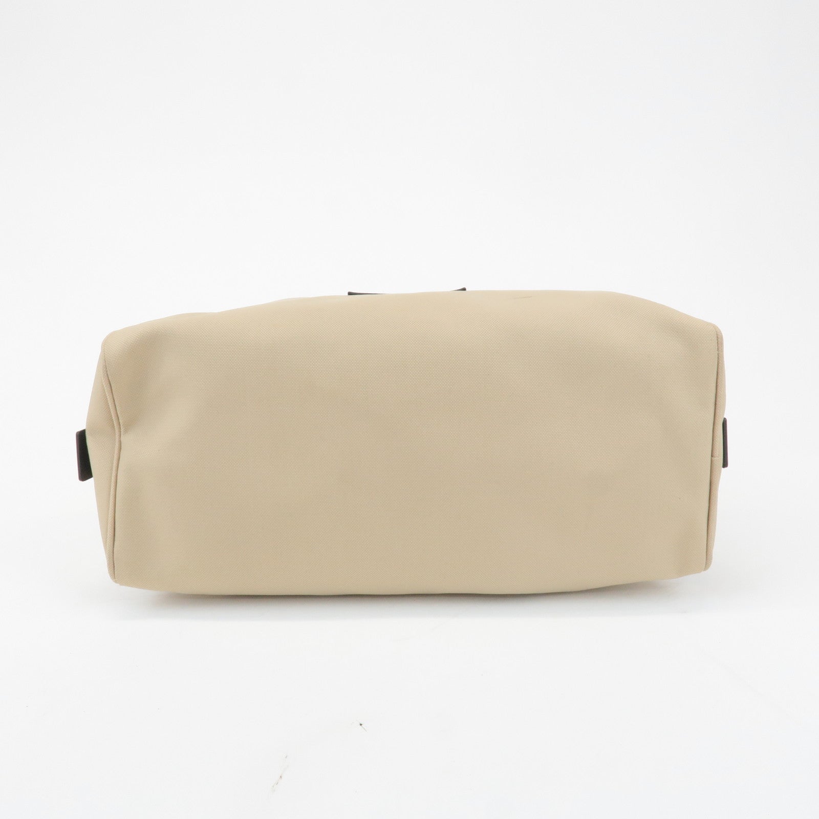 CHANEL Sports Line Nylon Leather Pouch Beige Black