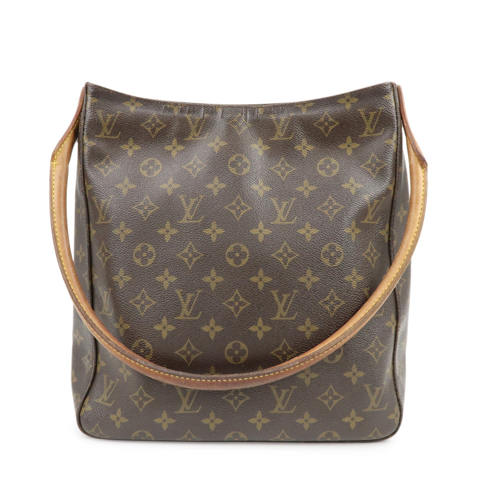 Louis Vuitton Monogram Looping GM Shoulder Bag Brown M51145