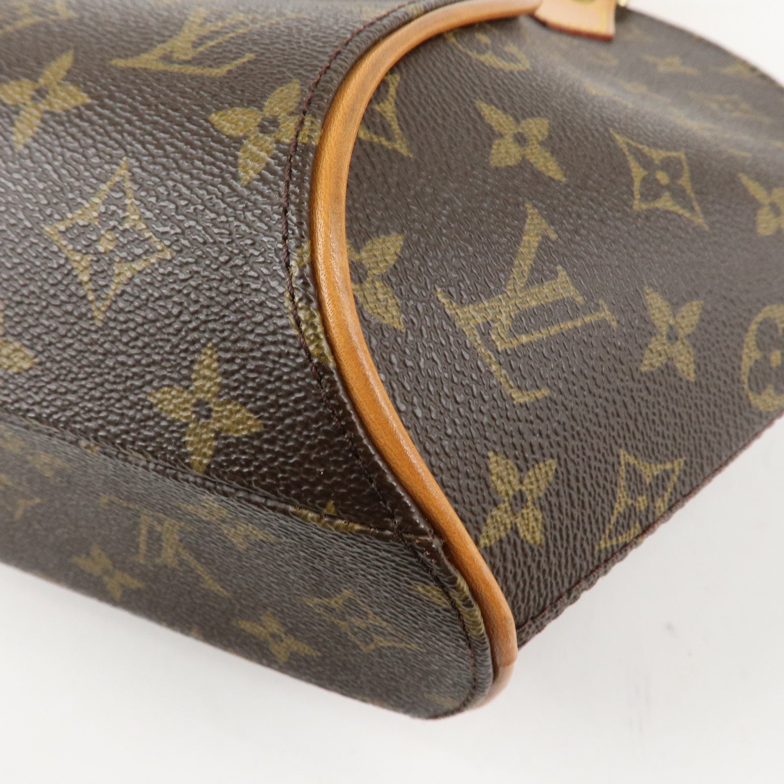 Louis Vuitton Monogram Canvas Ellipse PM Hand Bag Brown M51127 Used