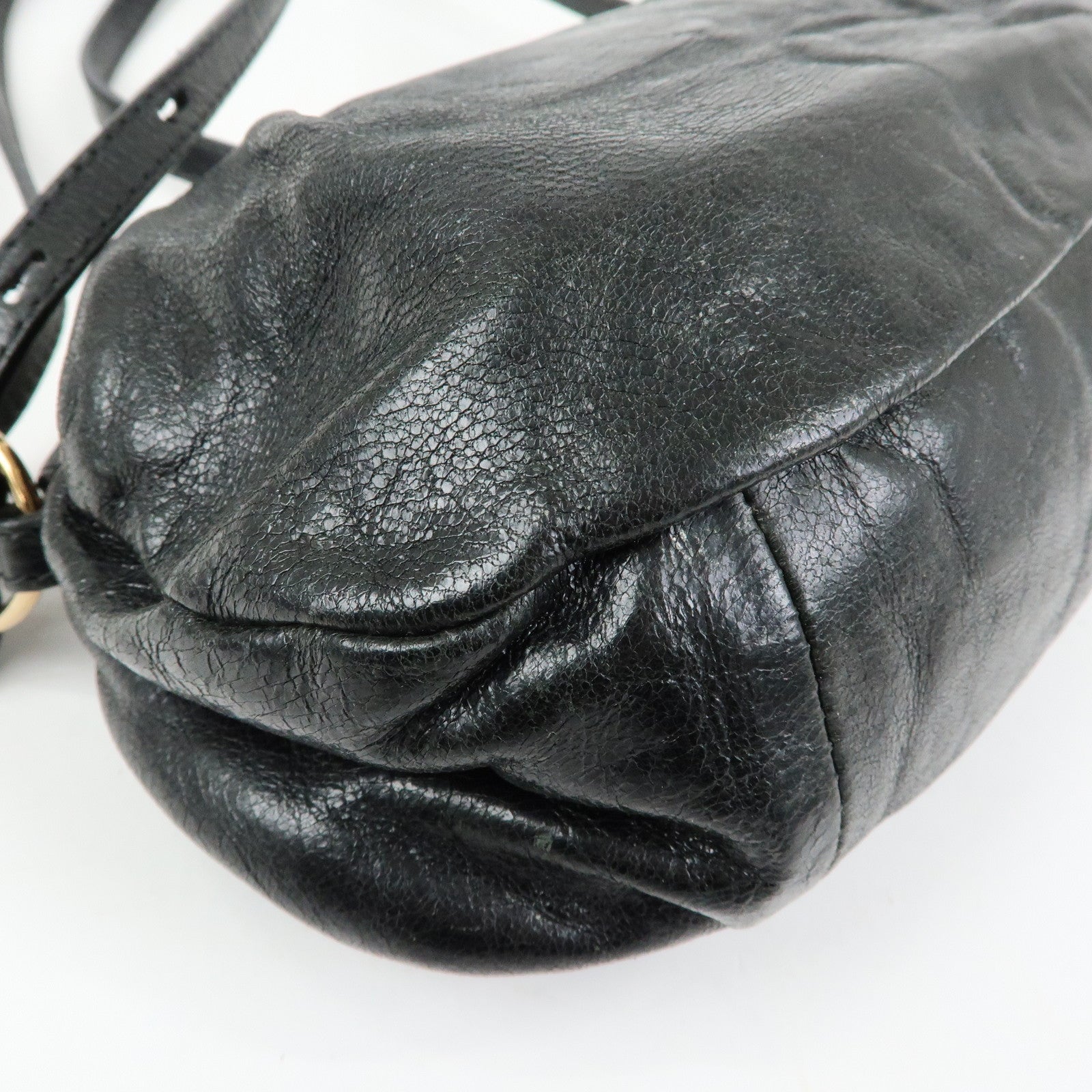 Chloe Leather 2Way Bag Mini Shoulder Crossbody Bag Clutch Bag Black