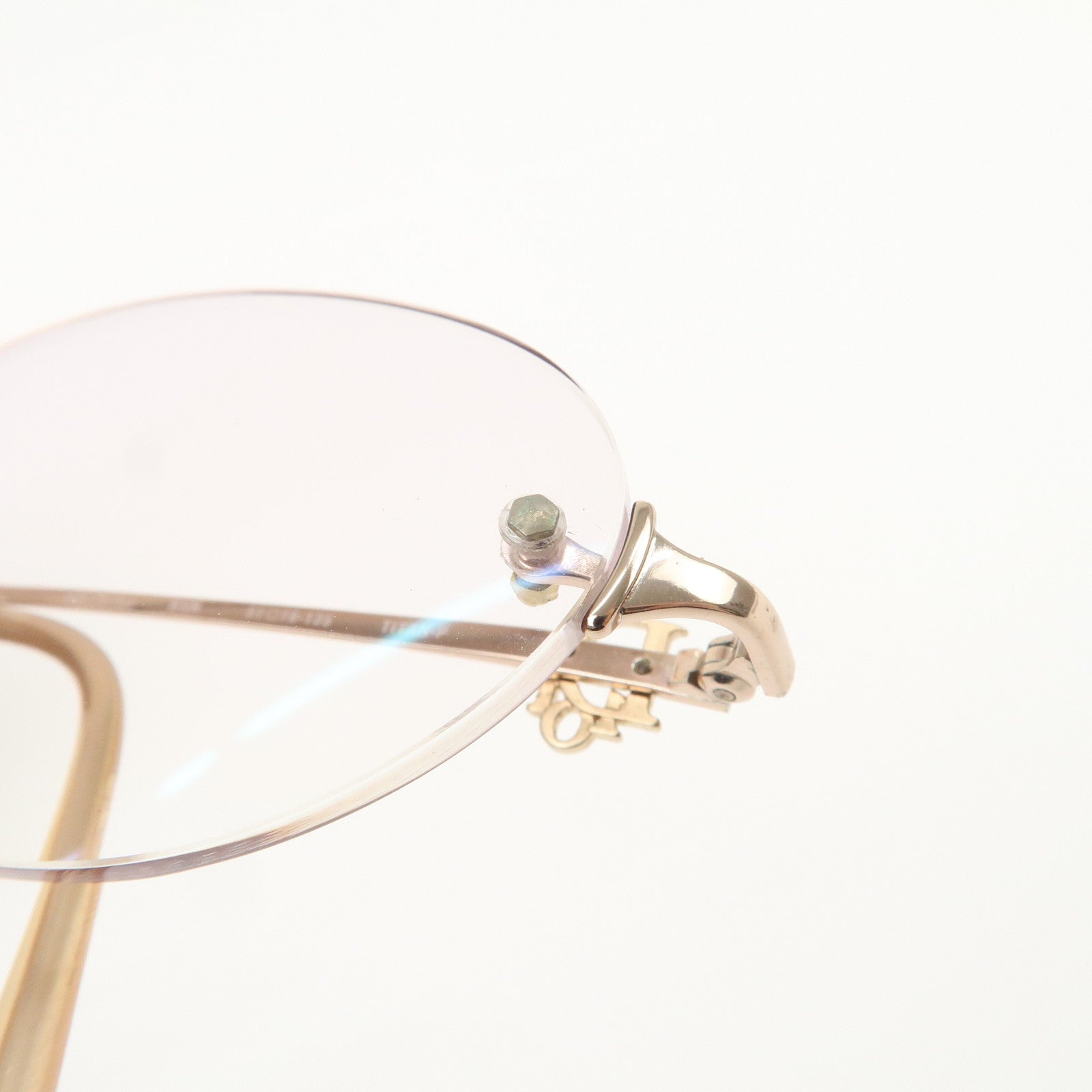 Christian Dior Clear Metal Sunglasses Pink Beige CD-7515J B9N 51□18