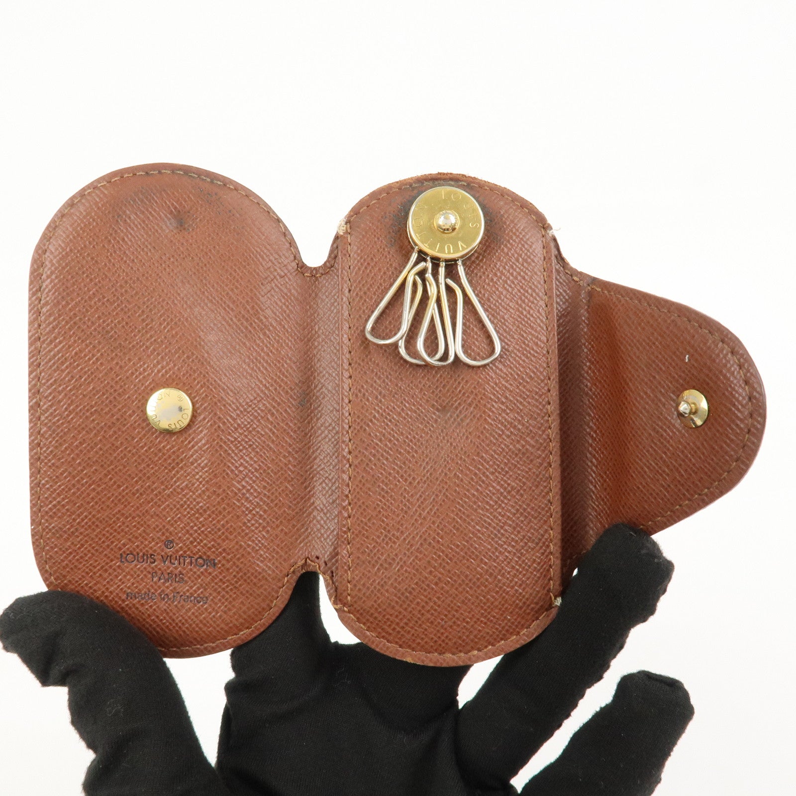 Louis Vuitton Monogram Set Of 2 Key Case Brown M69517 M60115