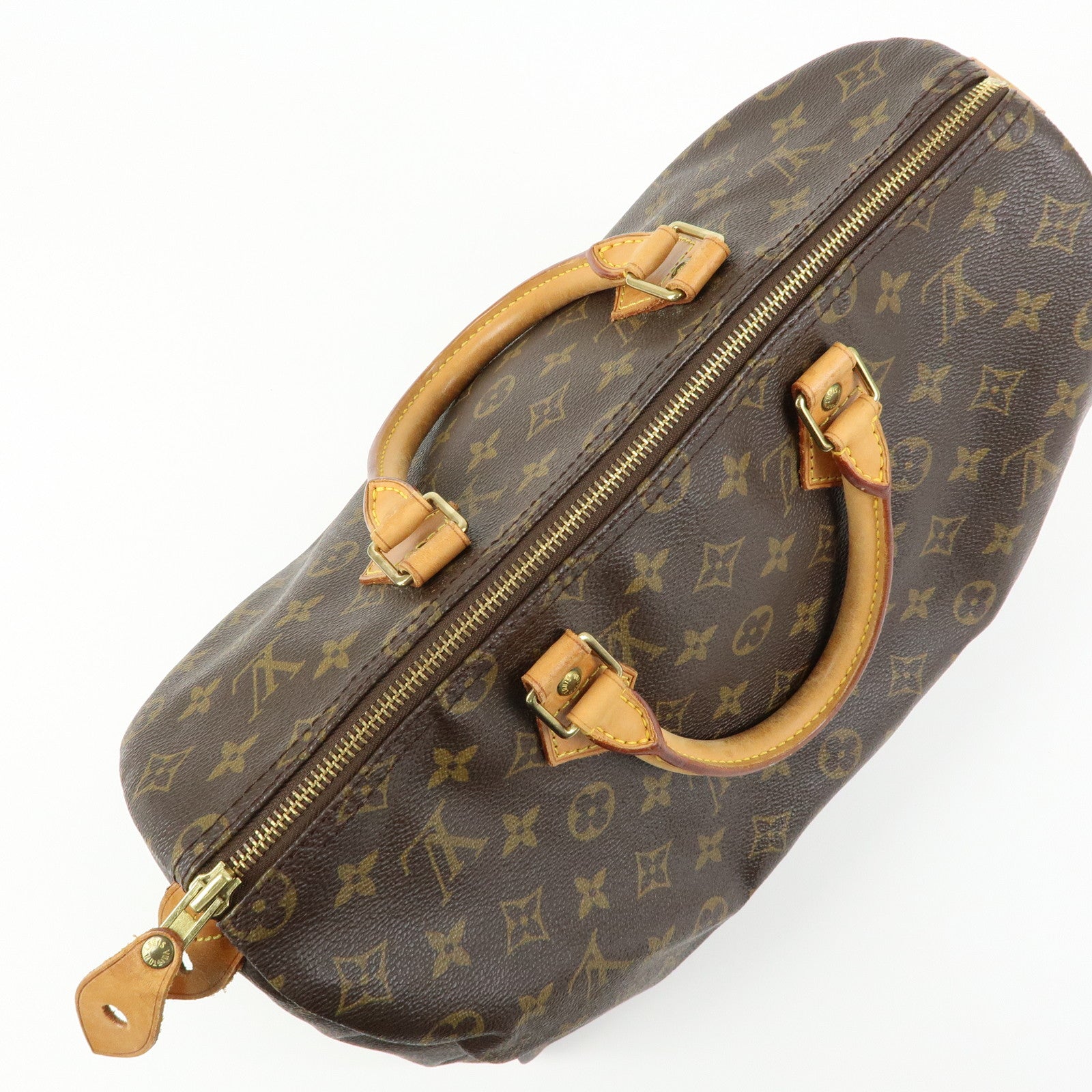 Louis Vuitton Monogram Speedy 35 Boston Bag Hand Bag Brown M41524
