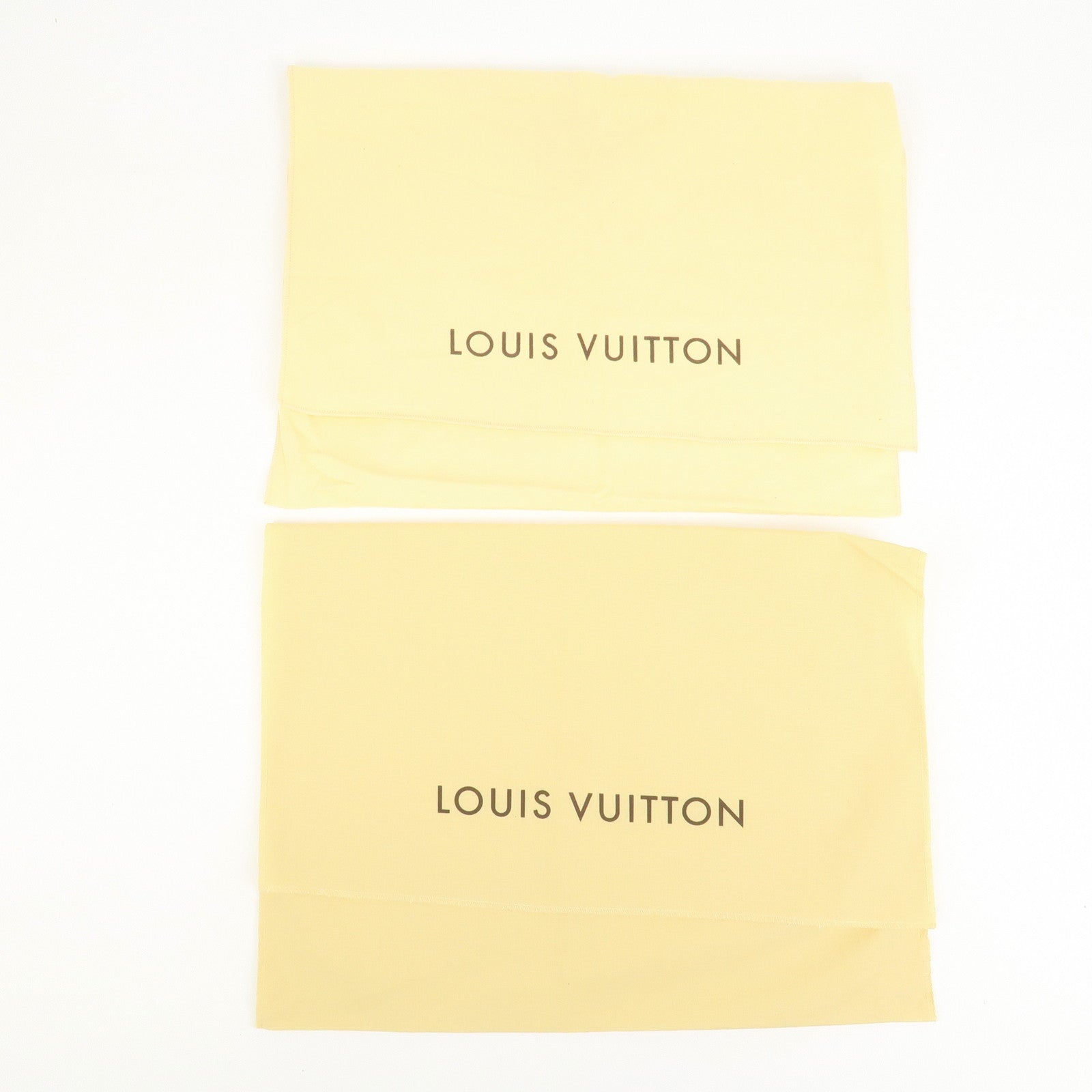 Louis Vuitton Set Of 10 Dust Bag Storage Bag Flap Style Beige