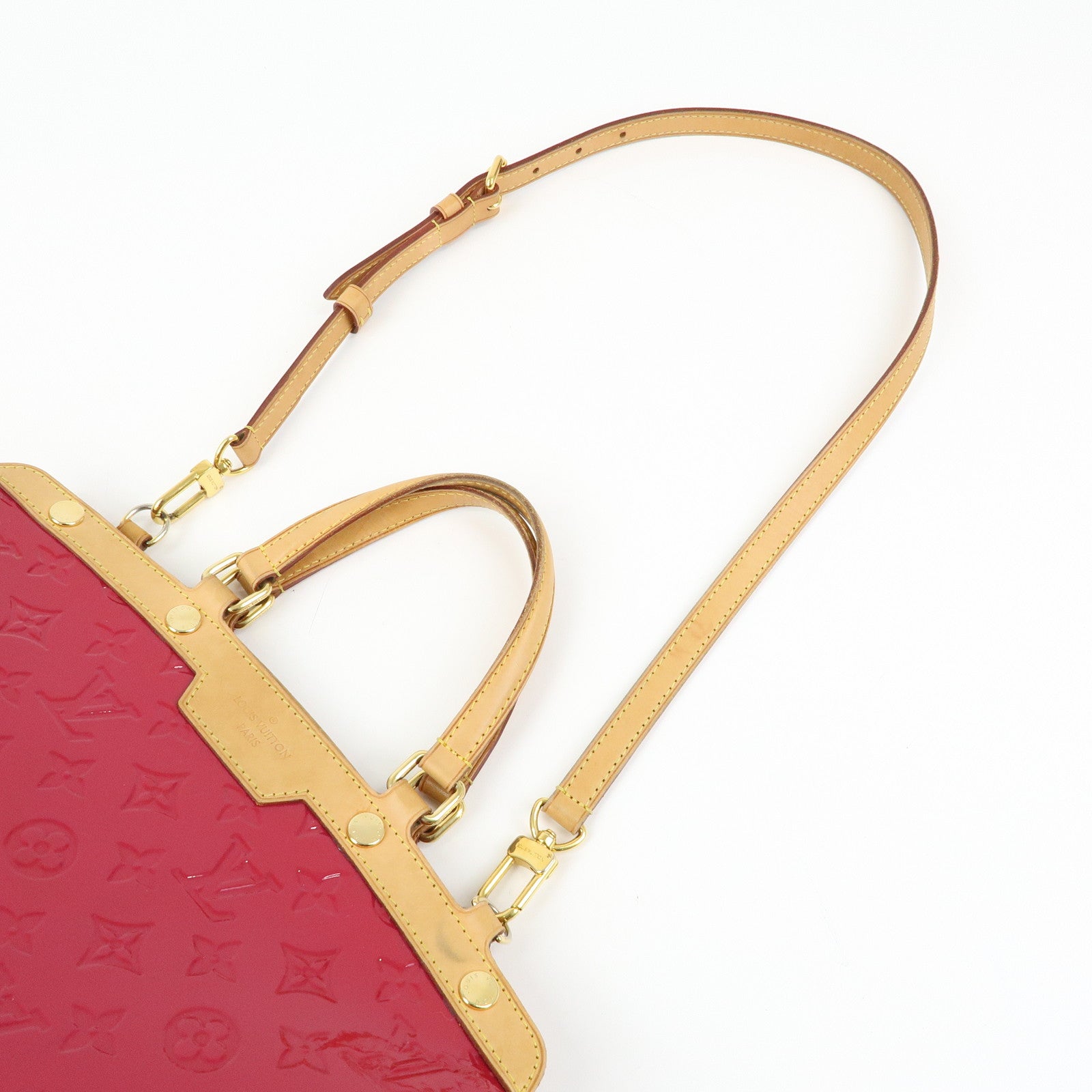 Louis Vuitton Vernis Brea MM 2Way Hand Bag Rose Indien M91798