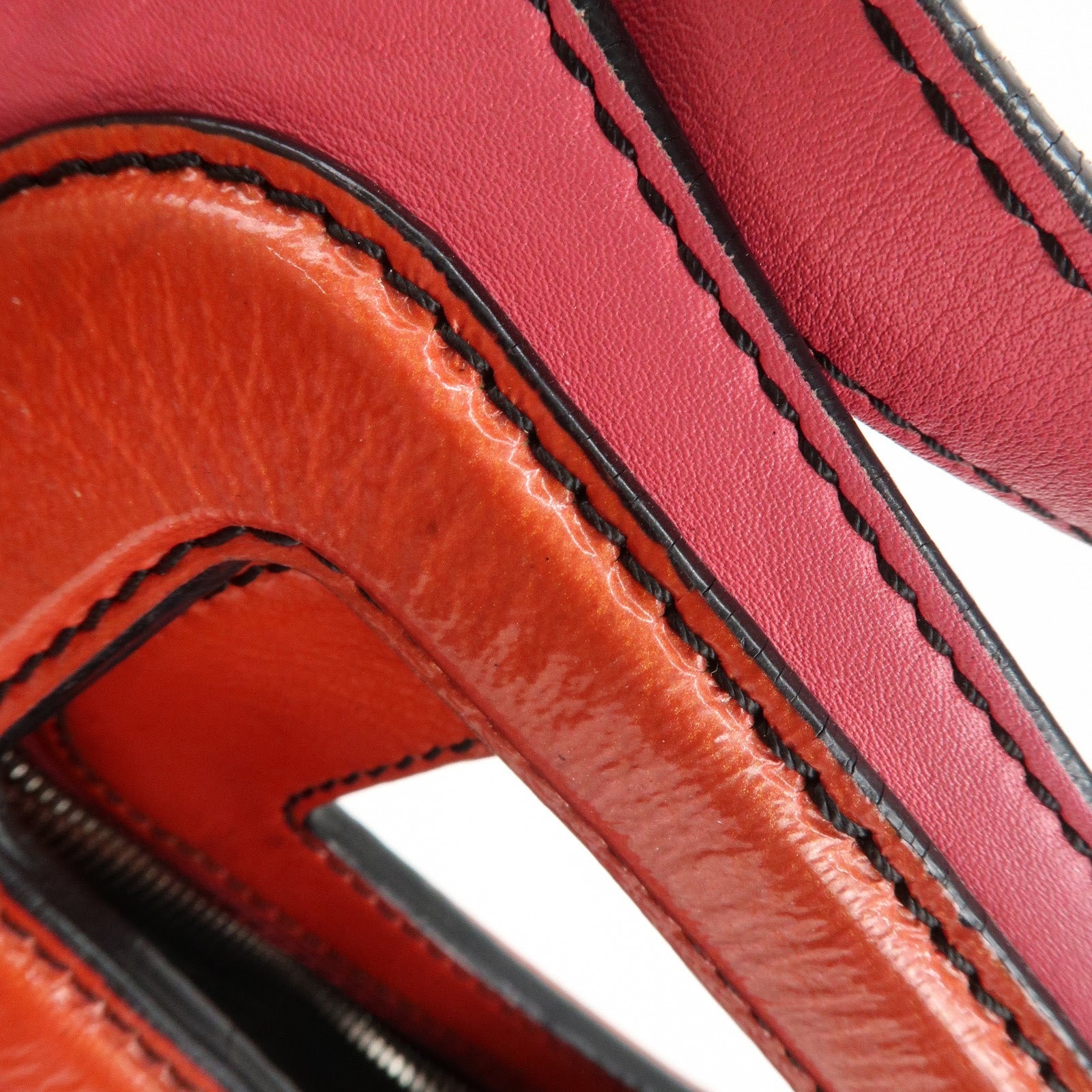 LOEWE Anagram Leather Shoulder Bag Hand Bag Pink