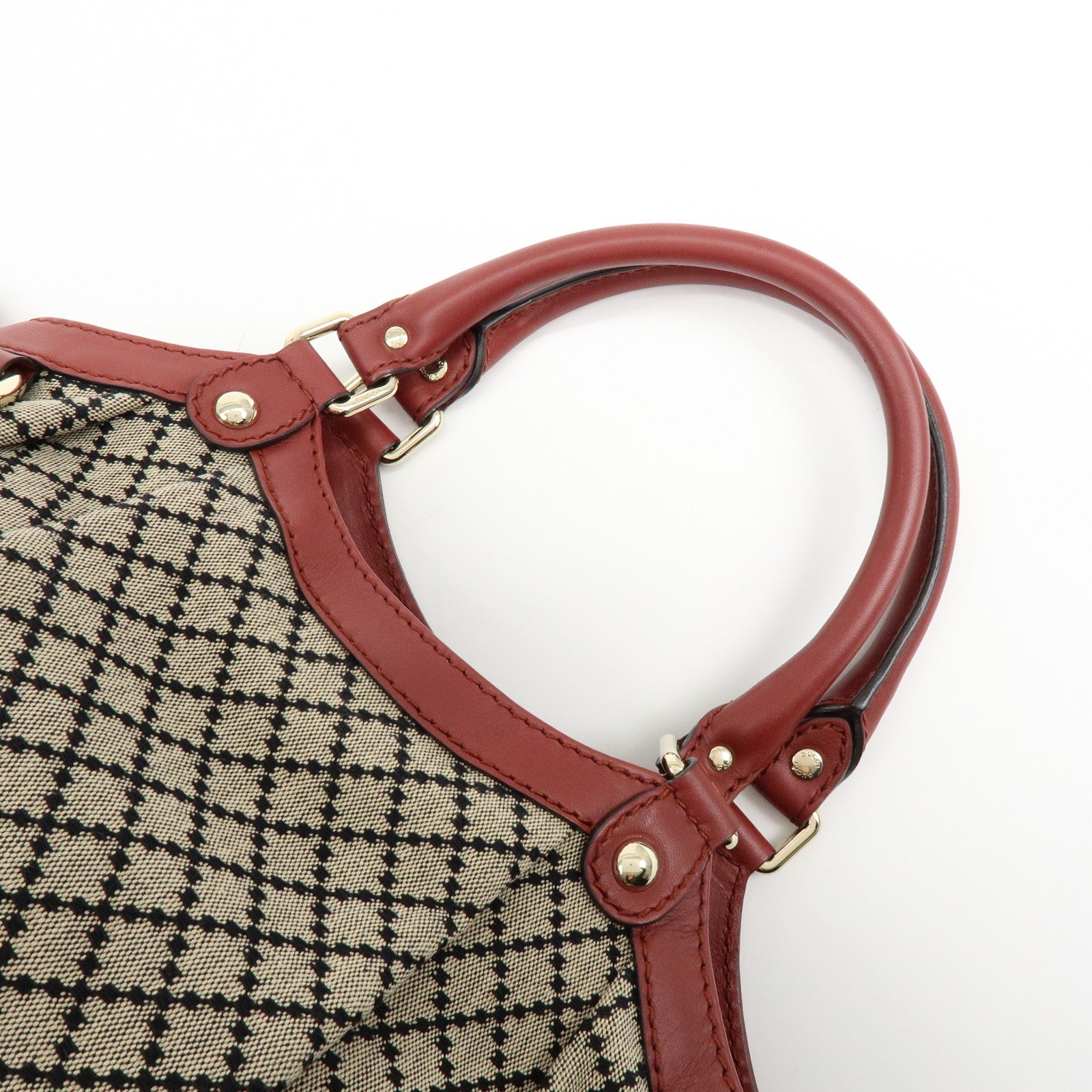 GUCCI Diamante Sukey Interlocking G Tote Bag Hand Bag 211944