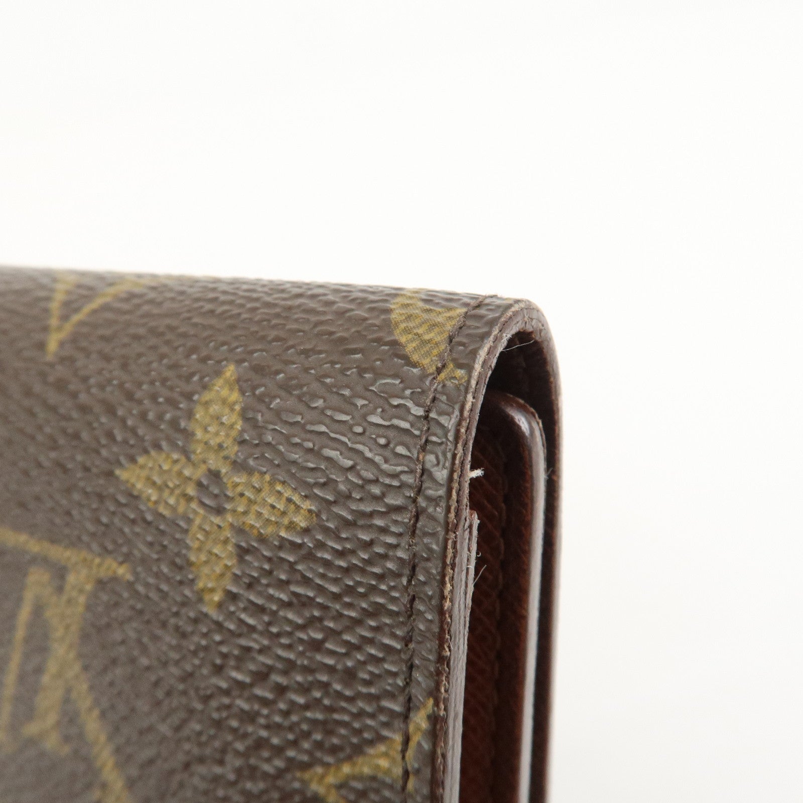 Louis Vuitton Porte Tresor Etui Chequier Wallet Brown M61200
