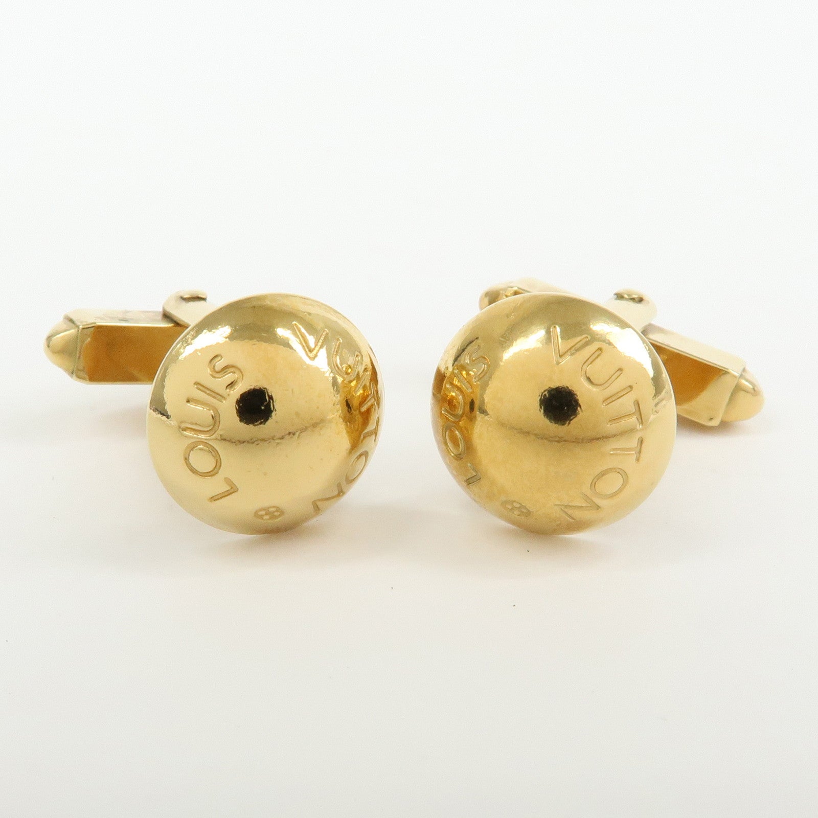 Louis Vuitton Taiga Boutons de Manchette Clous Cufflinks M30984