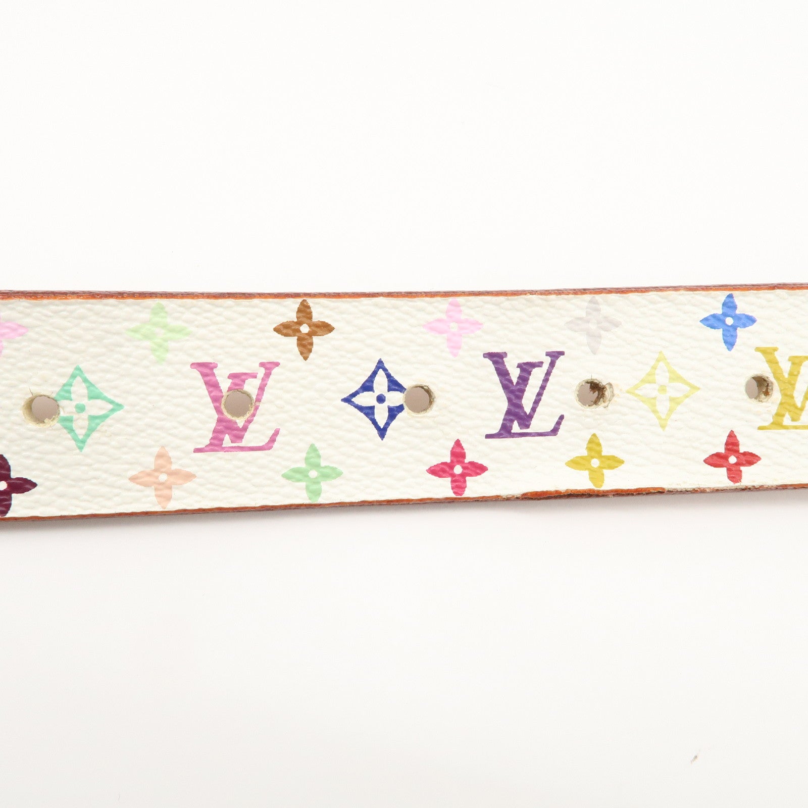 Louis Vuitton Monogram Multicolor Saint Tulle Carre Belt Blanc M9270
