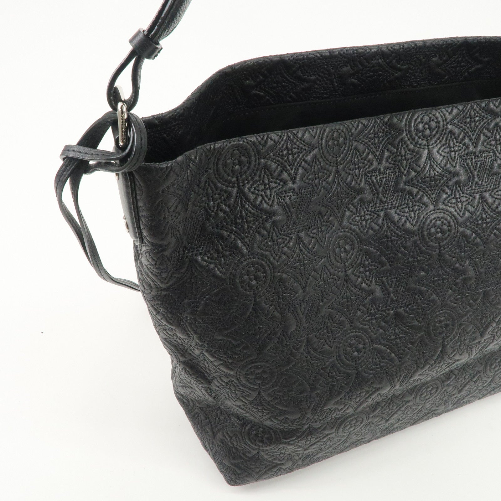 Louis Vuitton Monogram Antia Hobo PM Leather Shoulder Bag Noir M93833 Used