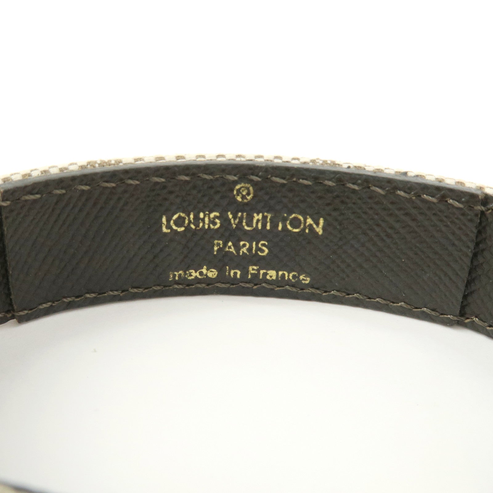 Louis Vuitton Monogram Mini Canvas Good Luck Bracelet Khaki M64458