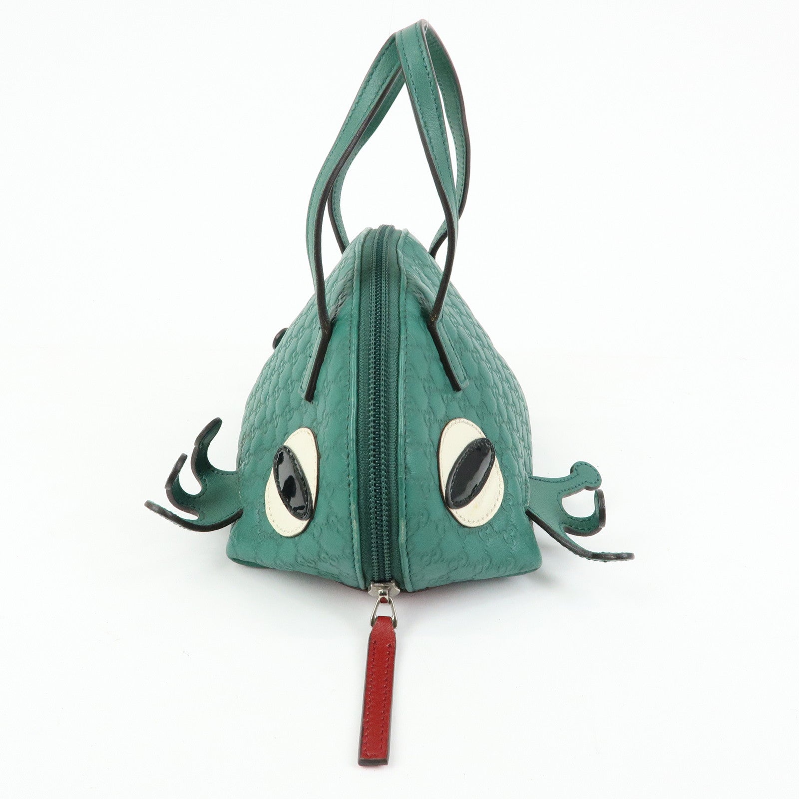 GUCCI Children’s Microguccissima Leather Hand Bag Frog Motif 340620