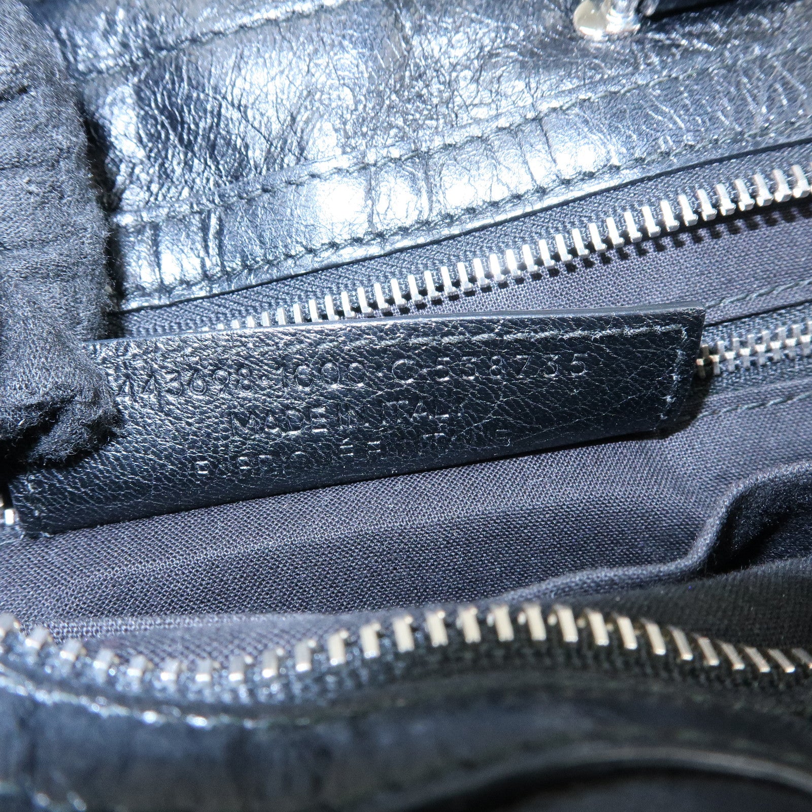 BALENCIAGA Padlock All Afternoon Mute City 2Way Bag Black 443698