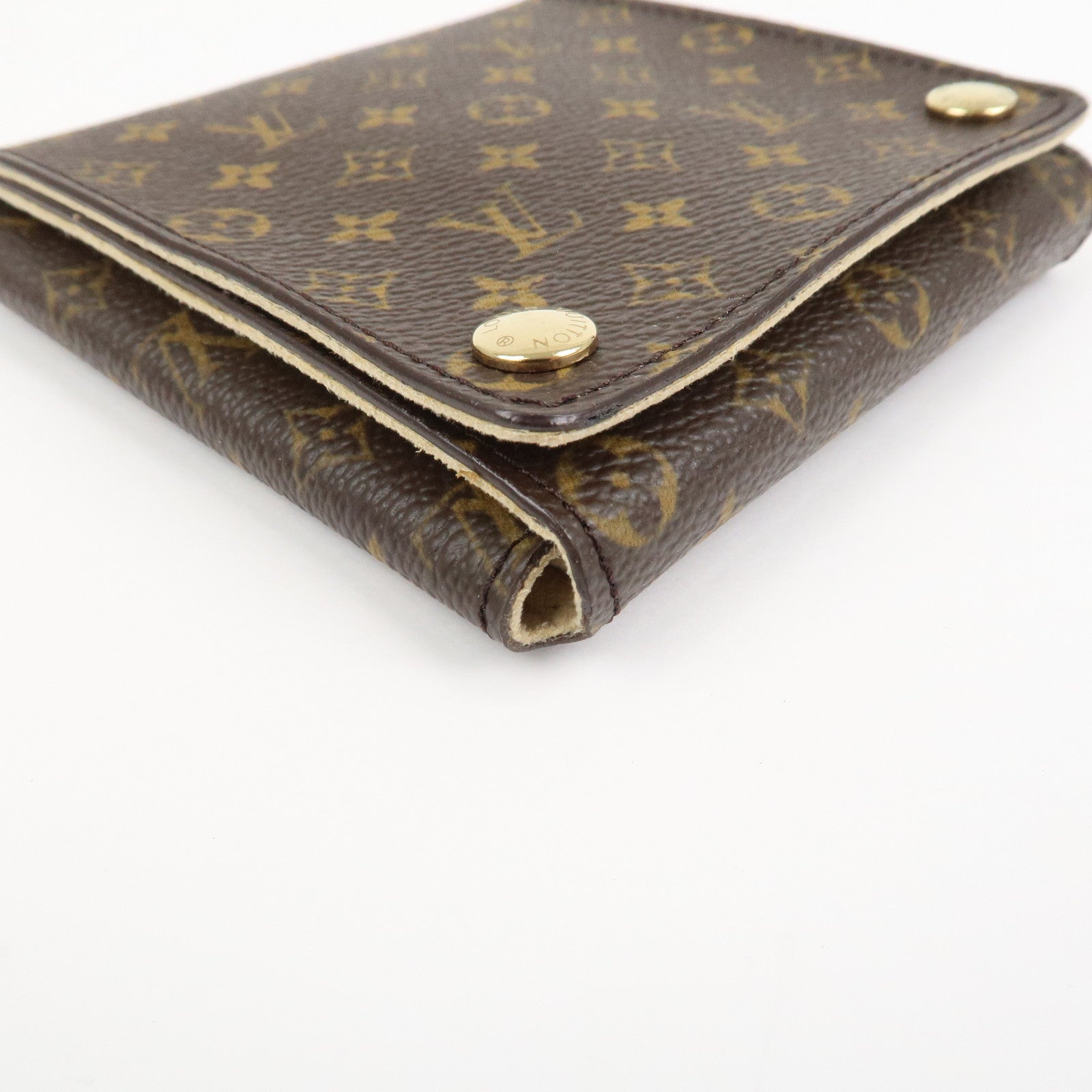 Louis Vuitton Monogram Canvas Jewelry Case for Earrings Brown