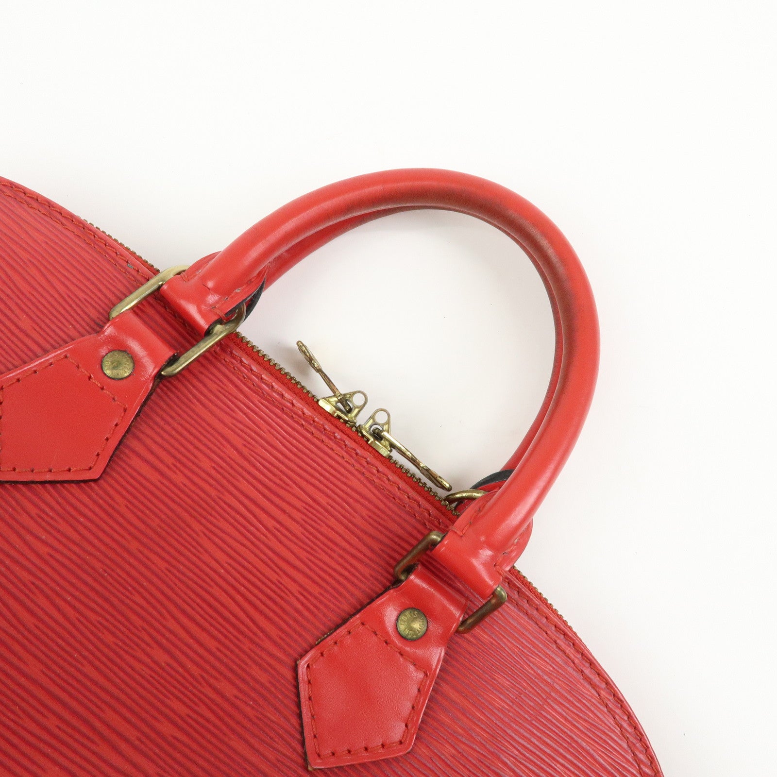 Louis Vuitton Epi Leather Alma Hand Bag Castilian Red M52147