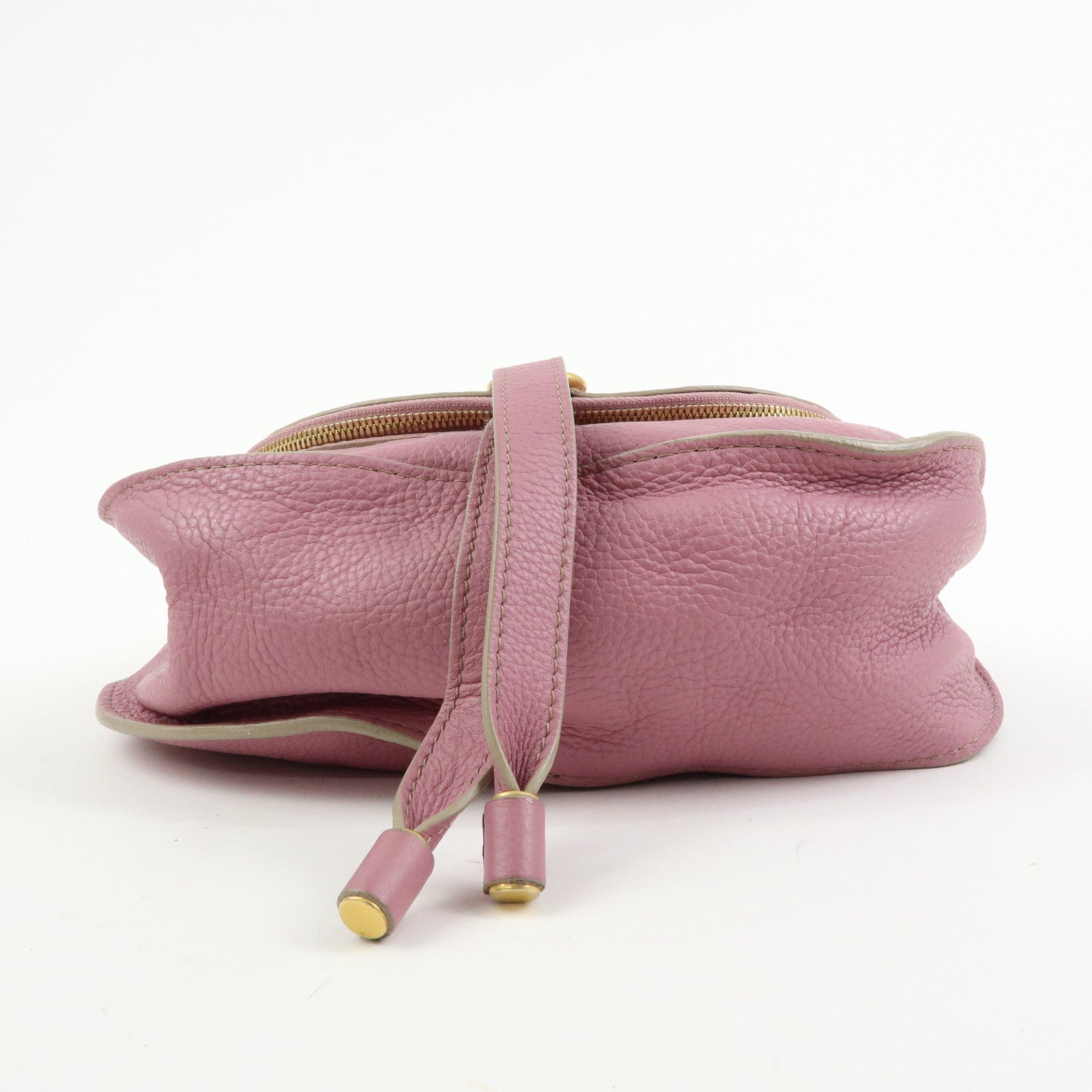 Chloe Marcie Leather Shoulder Bag Crossbody Bag Purple