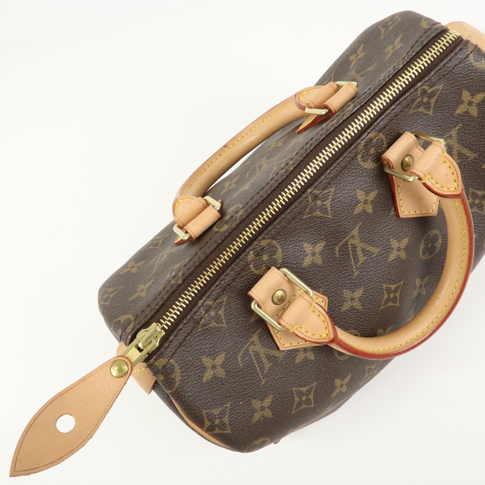 Louis Vuitton Monogram Speedy 25 Boston Bag Hand Bag Brown M41528