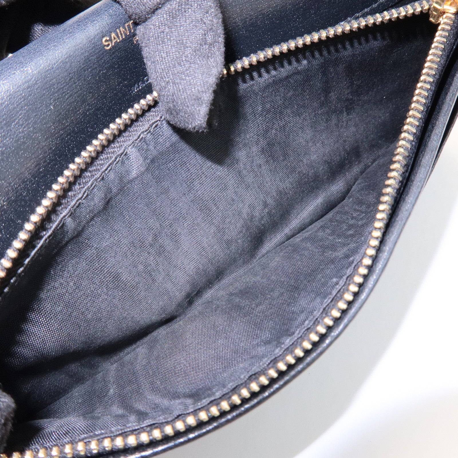 SAINT LAURENT PARIS Cassandra Leather SA Long Wallet Black 635542