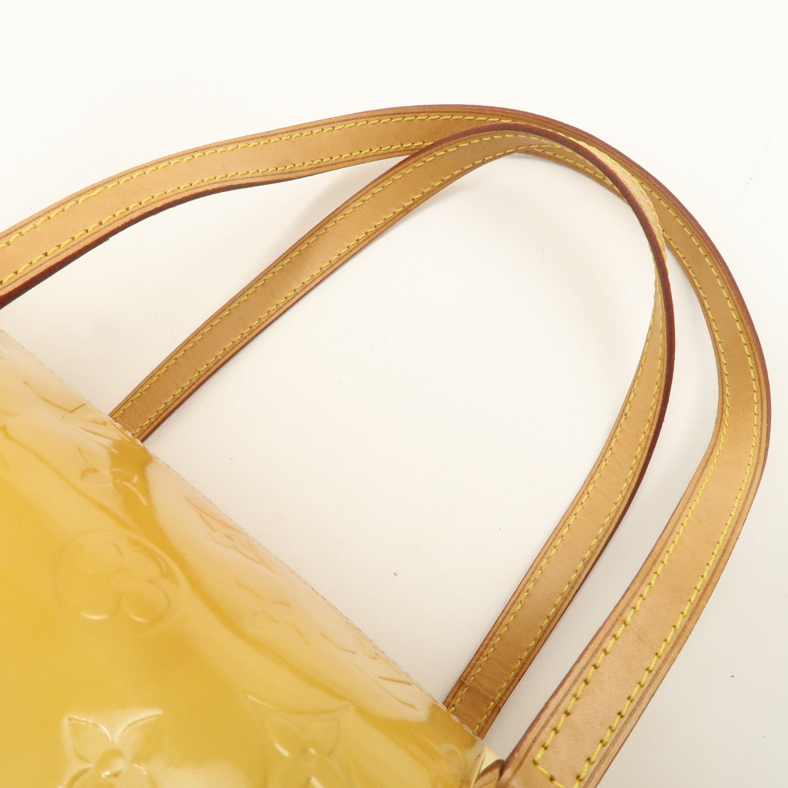 Louis Vuitton Monogram Vernis Leather Bedford Hand Bag Beige M91329