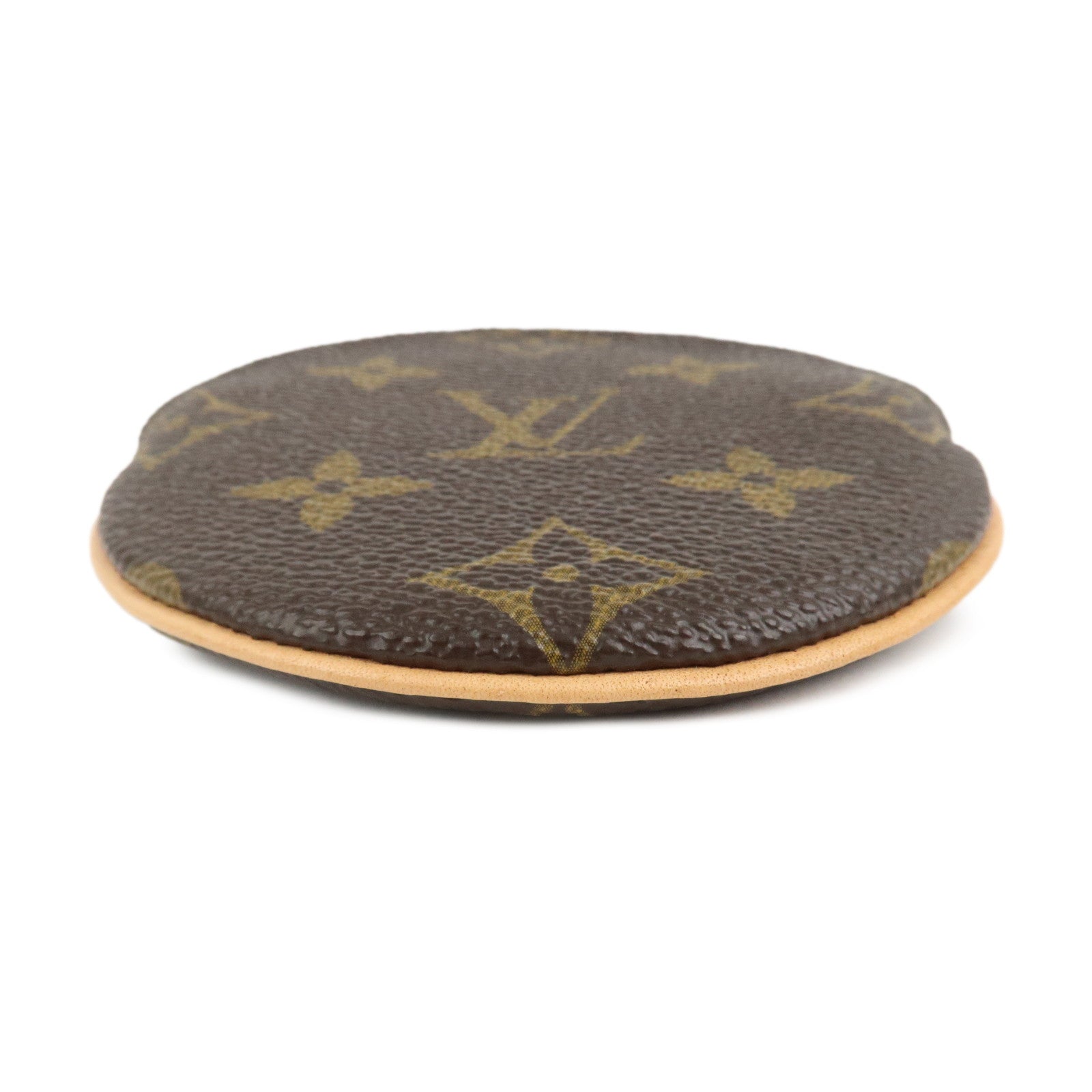 Louis Vuitton Monogram Porte Monnaie Rond Coin Case Brown M61926