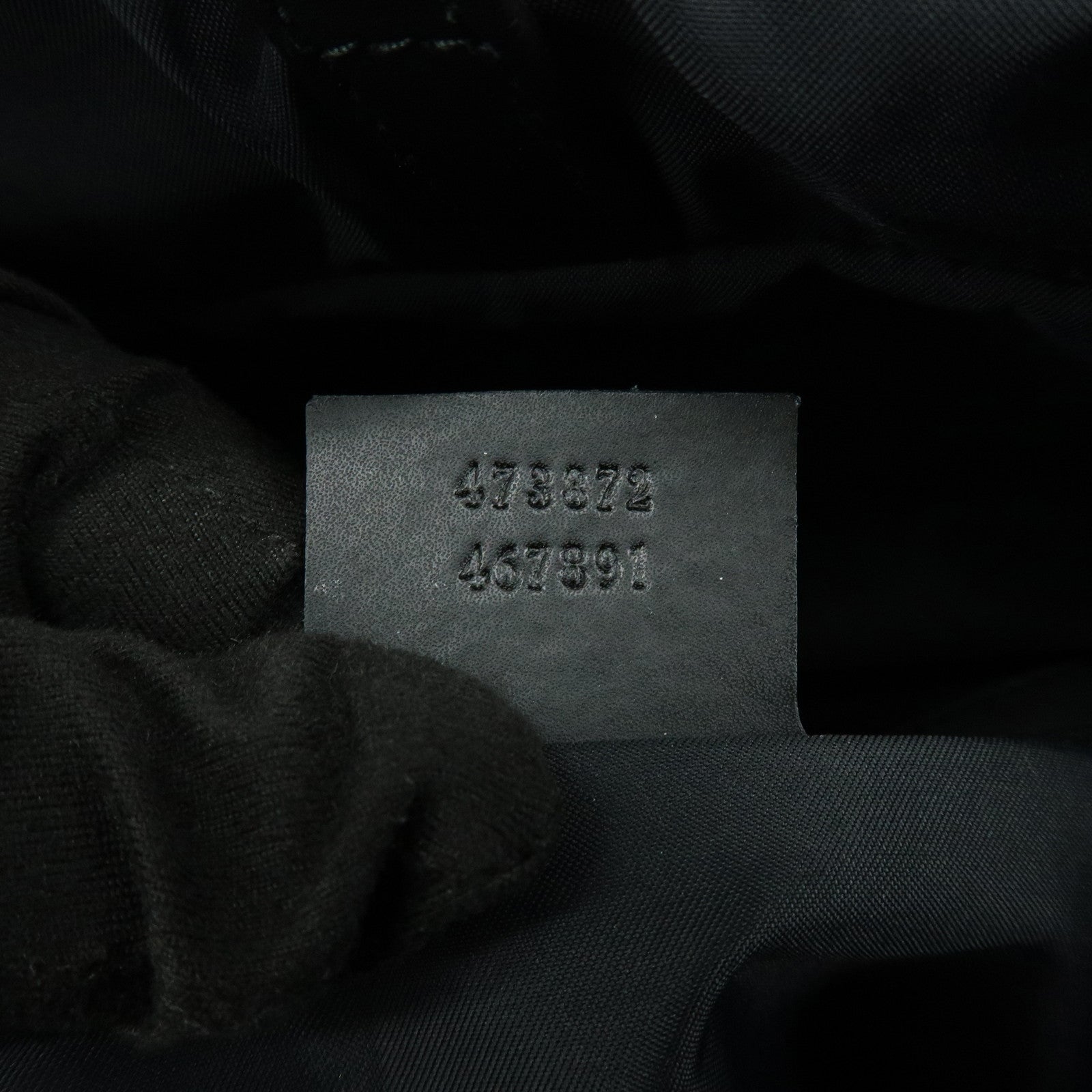 GUCCI Sherry GG Supreme Leather Backpack Rucksack Black 473872