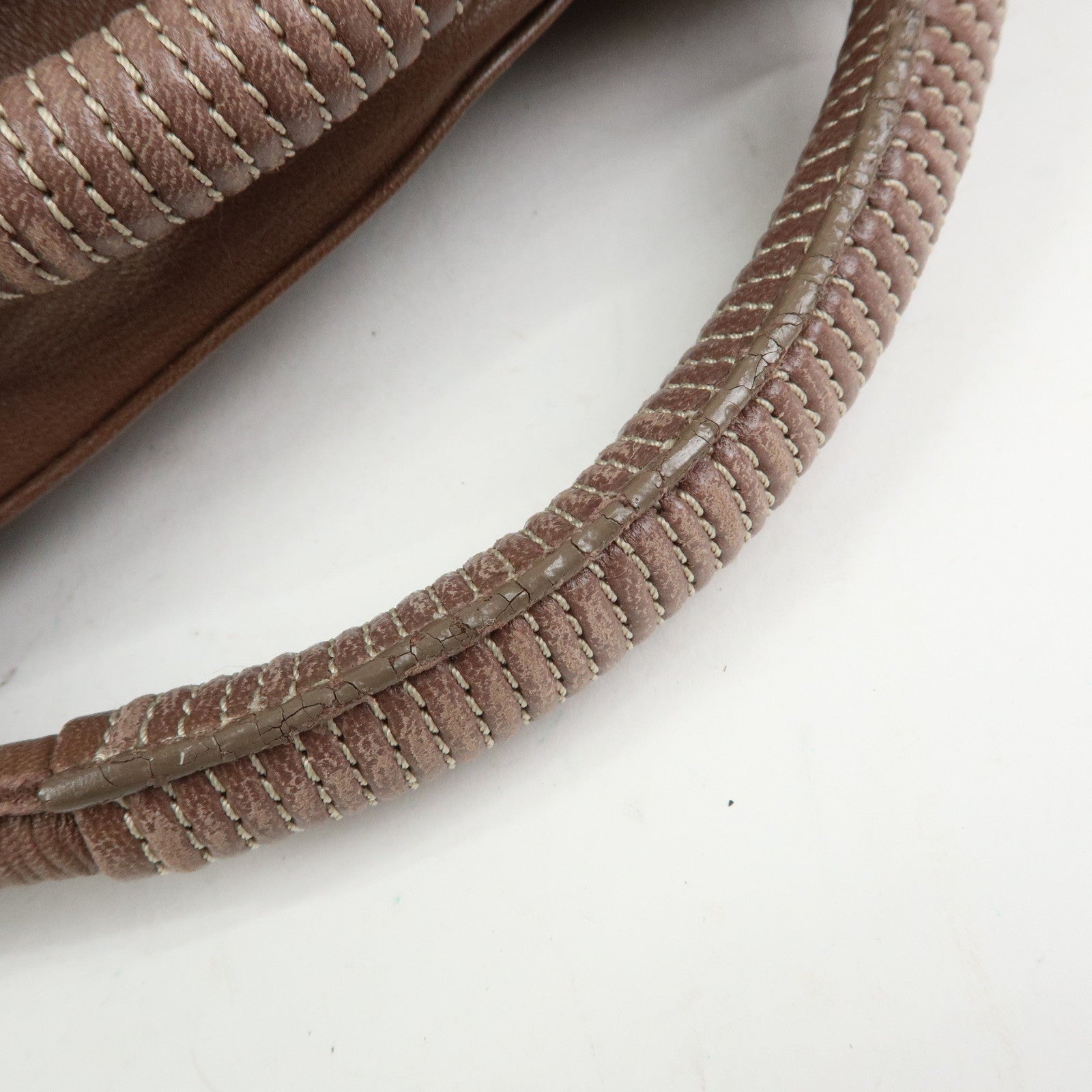 LOEWE Anagram Nappa Aire Leather Hand Bag Tote Bag Brown