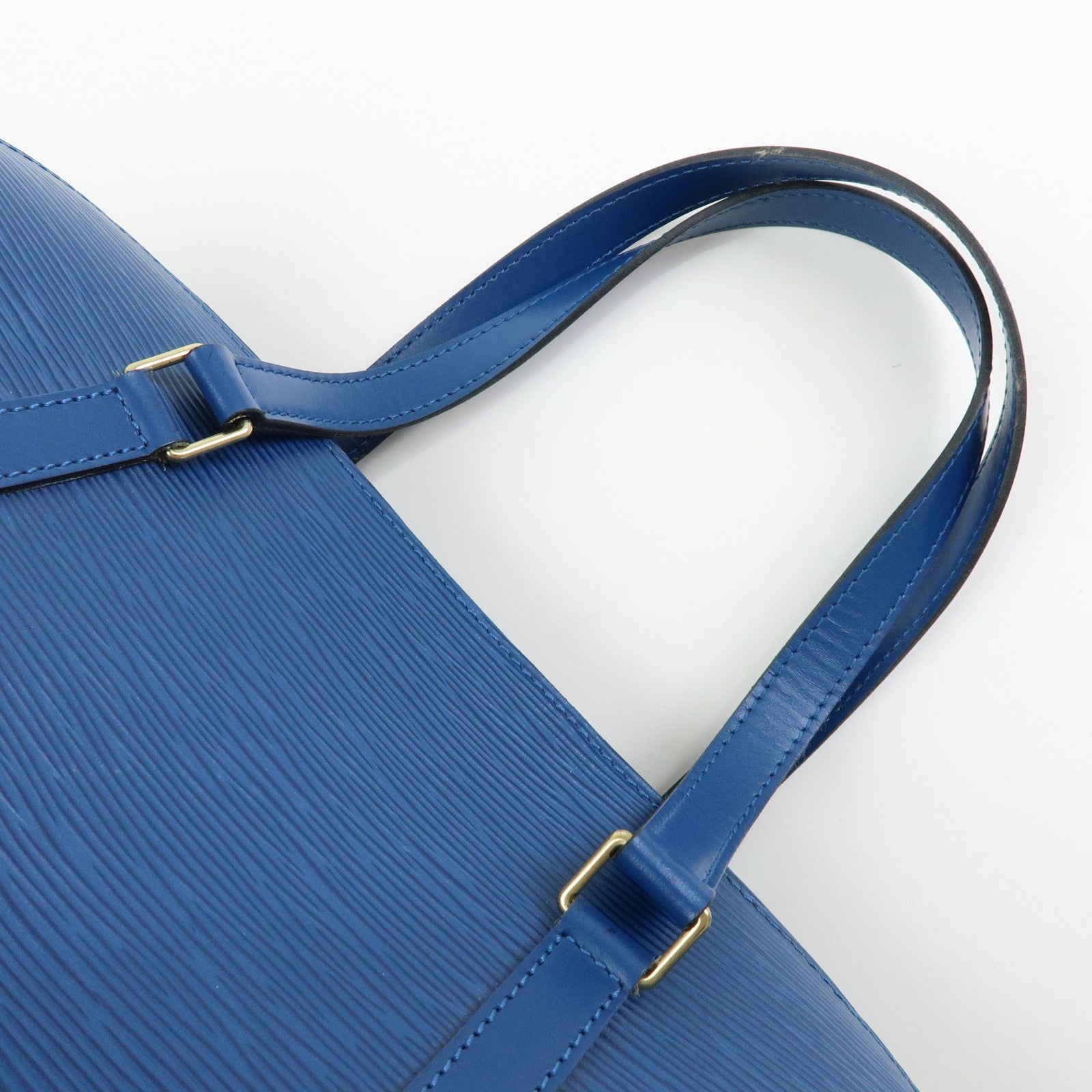 Louis Vuitton Epi Soufflot Shoulder Bag Hand Bag Toledo Blue M52225