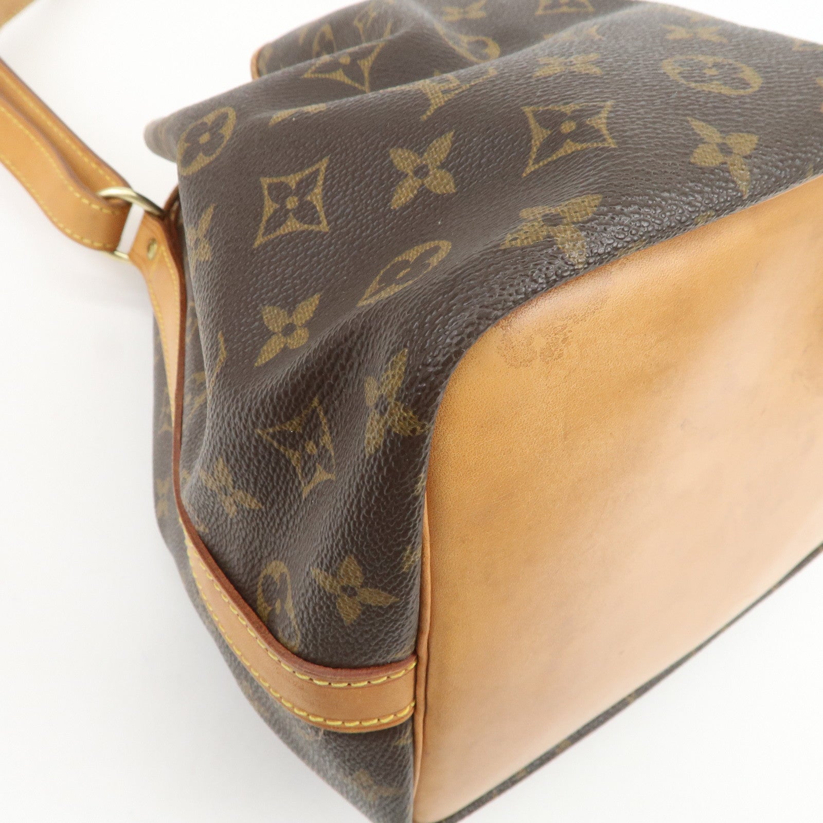 Louis Vuitton Monogram Petit Noe Shoulder Bag Brown M42226