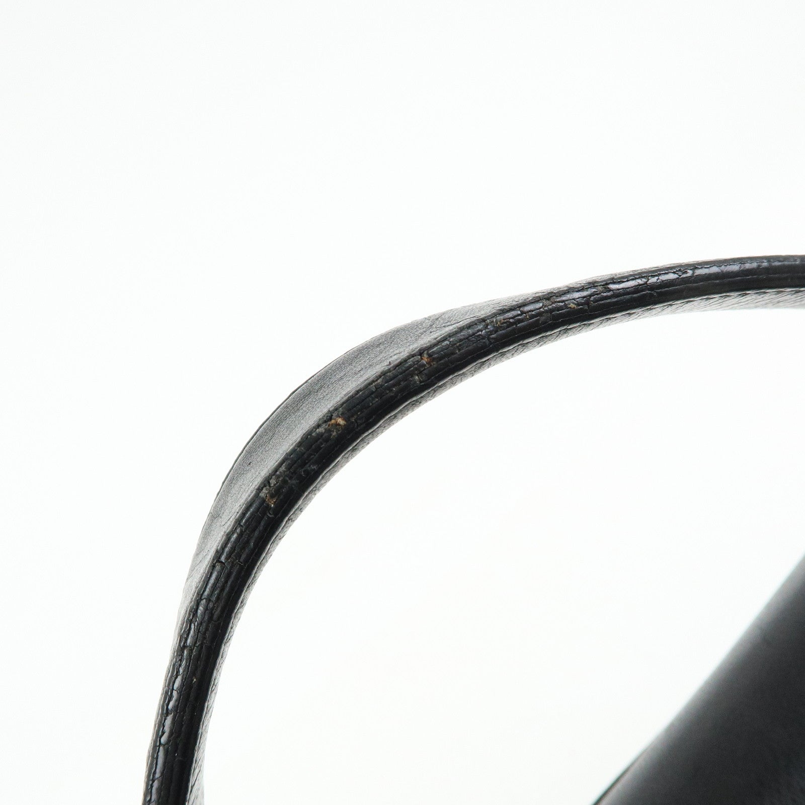 SAINT LAURENT PARIS Muse Two Canvas Leather 2Way Bag Black 313499