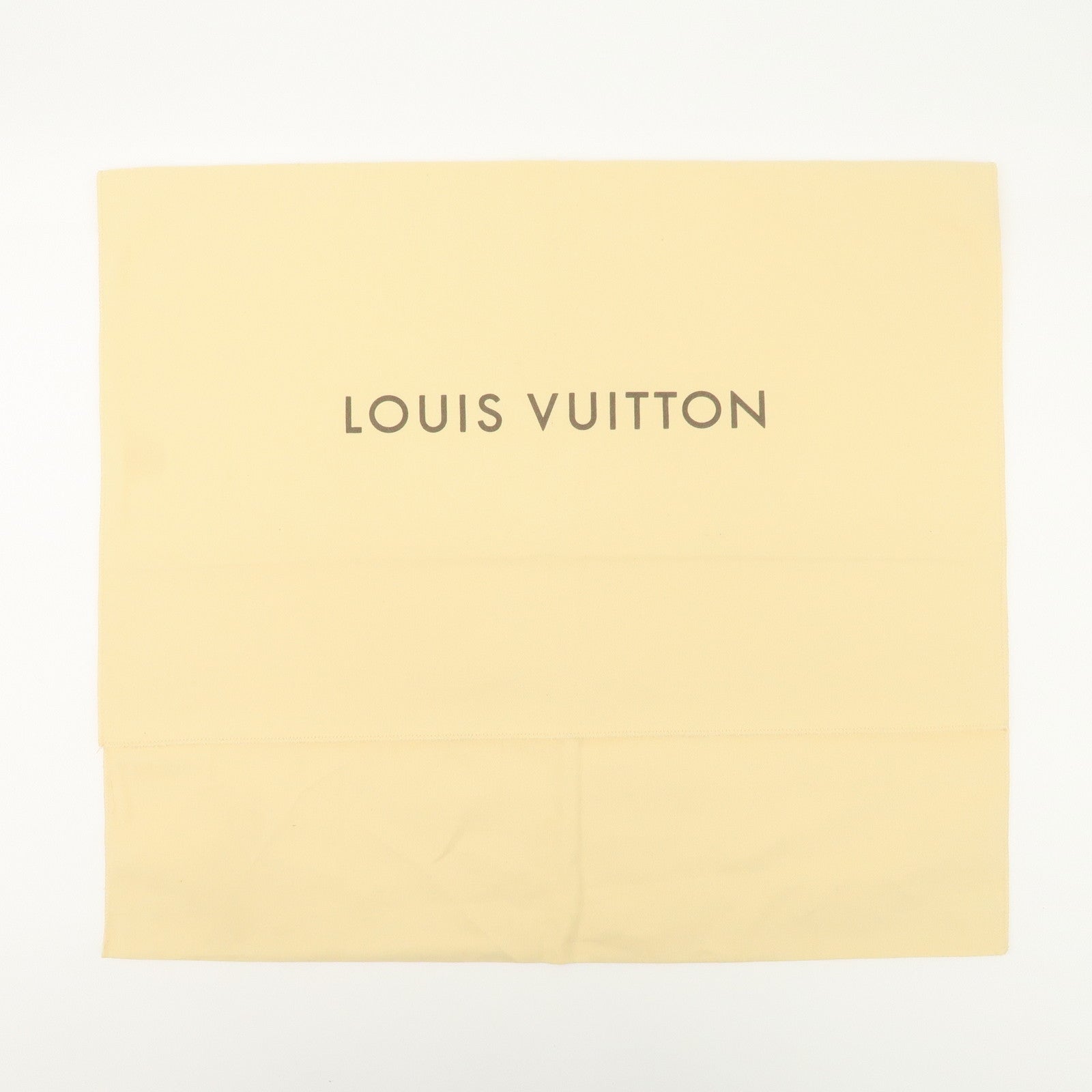 Louis Vuitton LV Logo Set Of 12 Dust Bag Storage Bag Flap Style Beige Used