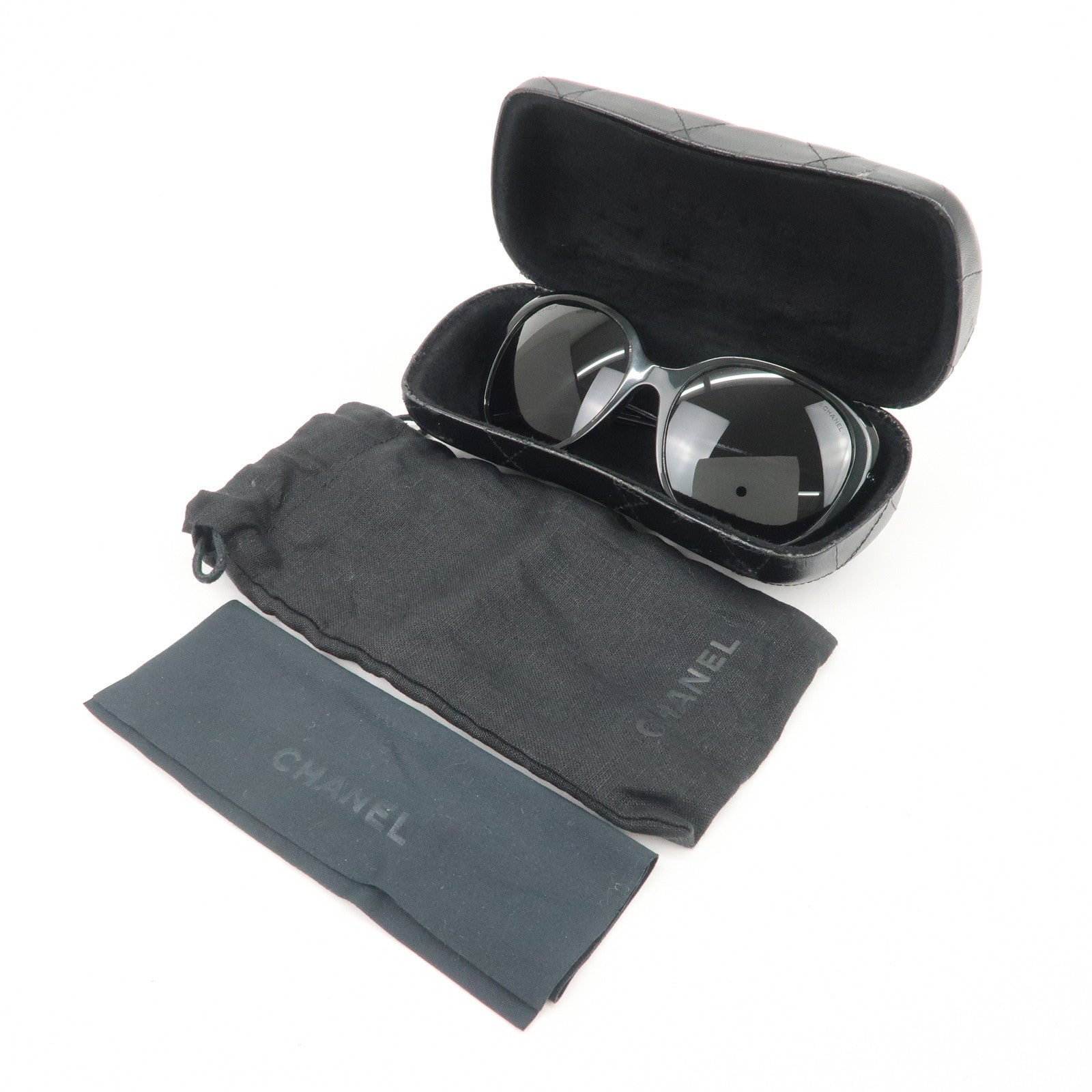 CHANEL COCO Mark Plastic Sunglasses 5293-B-A c.1488/S6 57□18 135