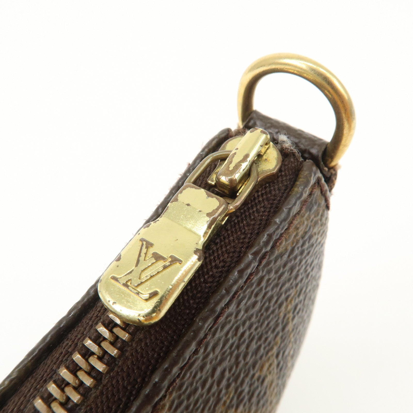 Louis Vuitton Monogram Pochette Accessoires Hand Bag Brown M51980