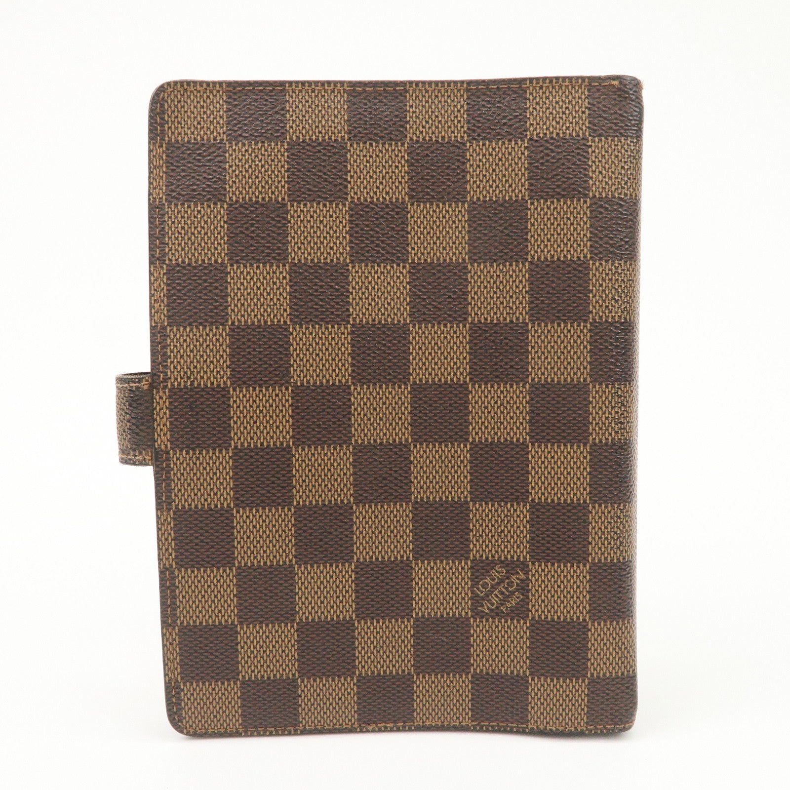 Louis Vuitton Damier Canvas Agenda MM Planner Cover Brown R20240 Used
