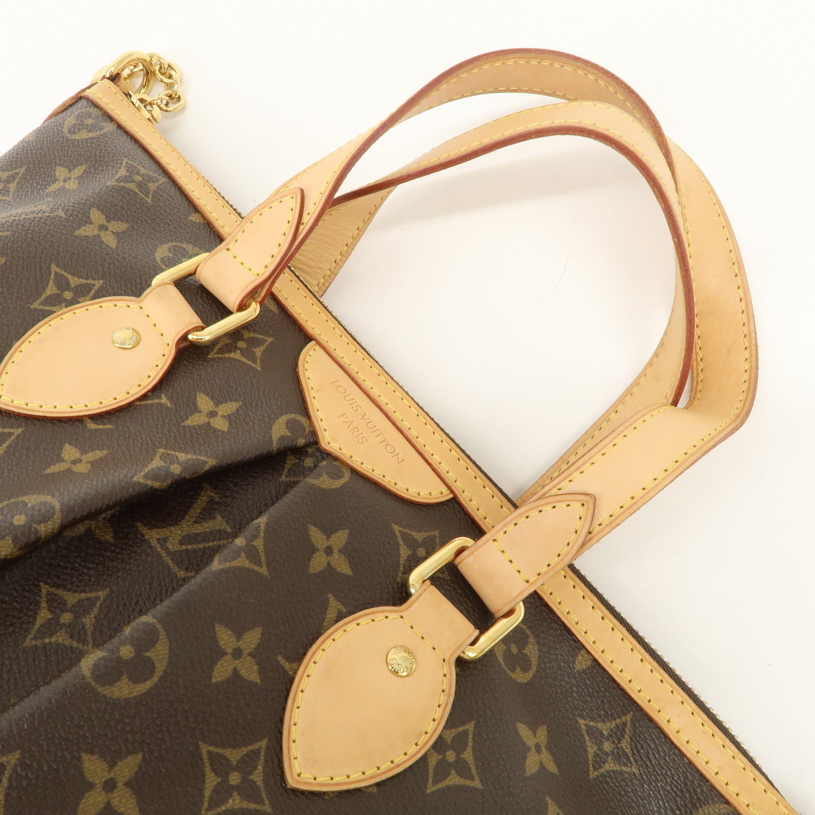 Louis Vuitton Monogram Palermo PM 2Way Hand Bag Brown M40145