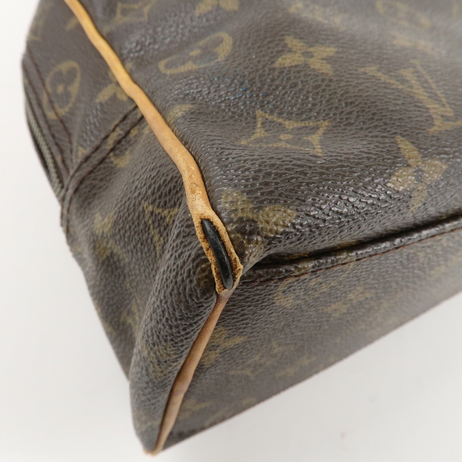 Louis Vuitton Monogram Manhattan PM Hand Bag Brown Gold HDW M40026 Used