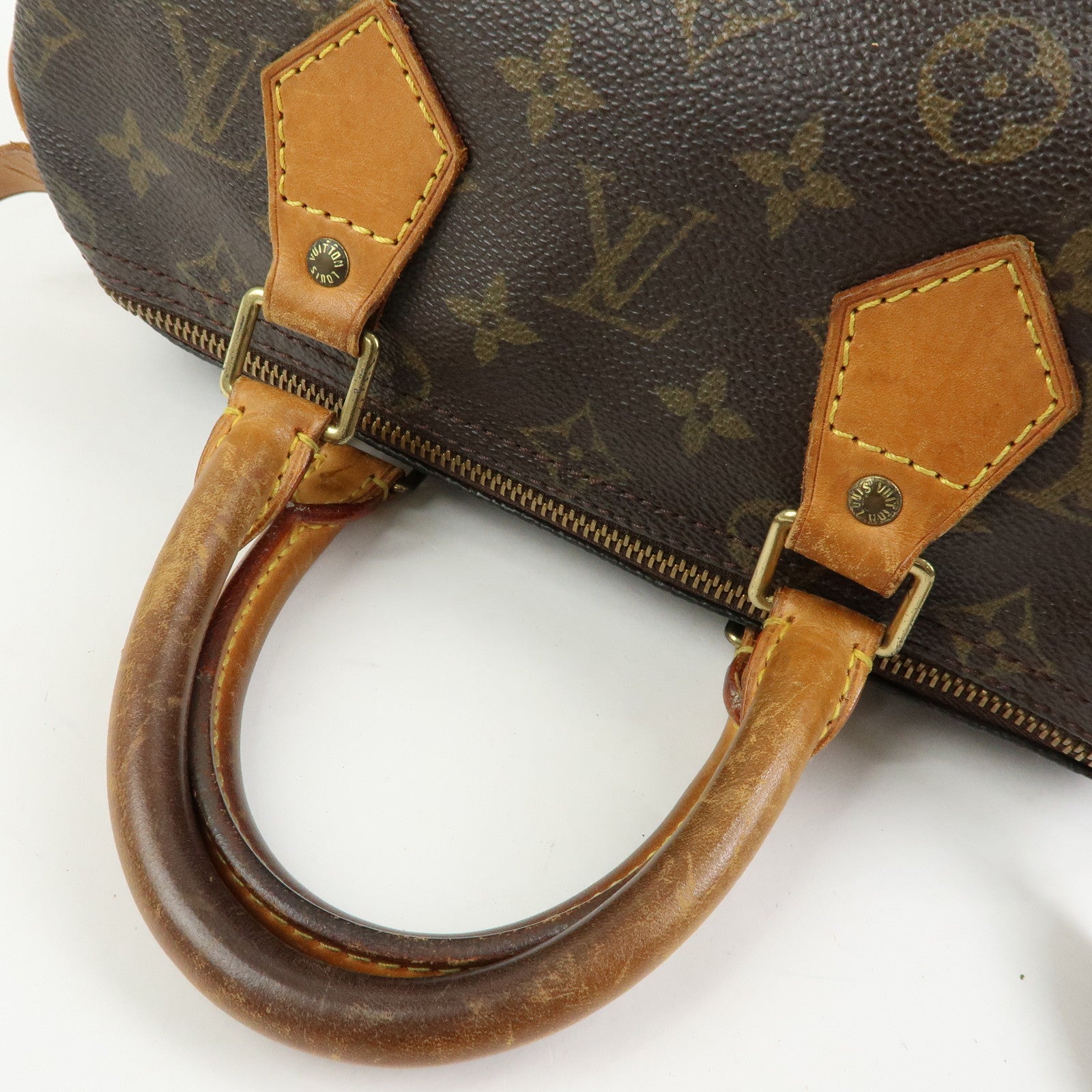 Louis Vuitton Monogram Speedy 25 Boston Bag Hand Bag Brown M41528