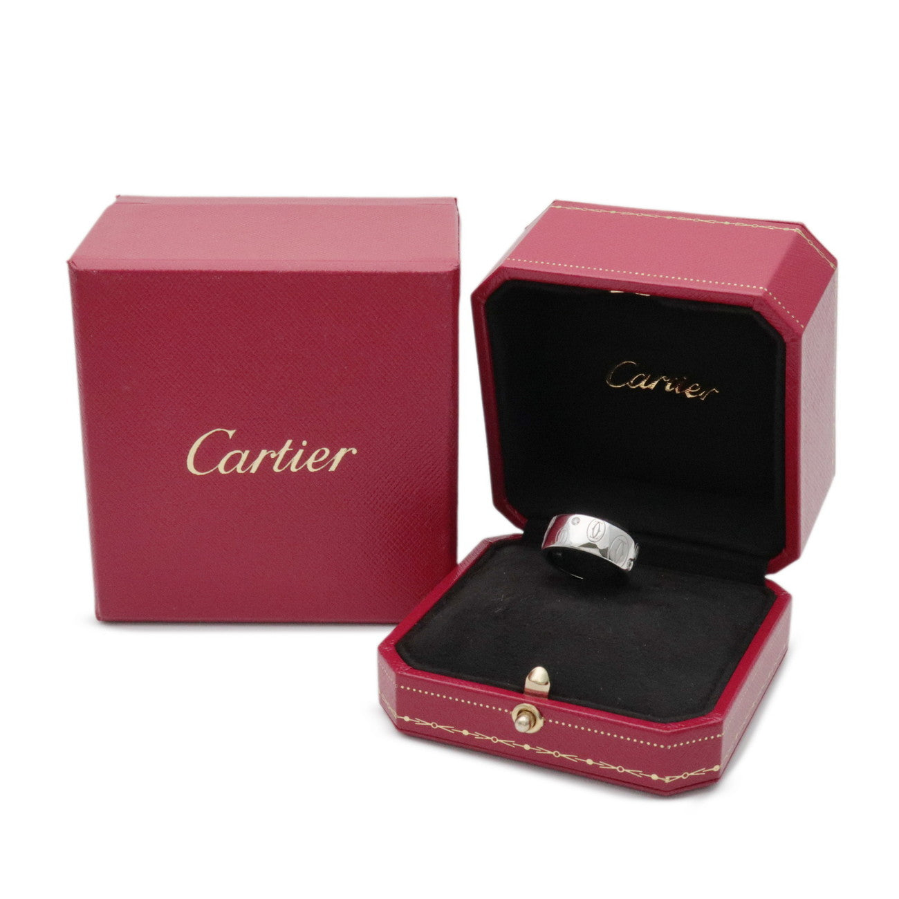Cartier Happy Birthday Ring K18 750WG White Gold #51 US5.5 EU51