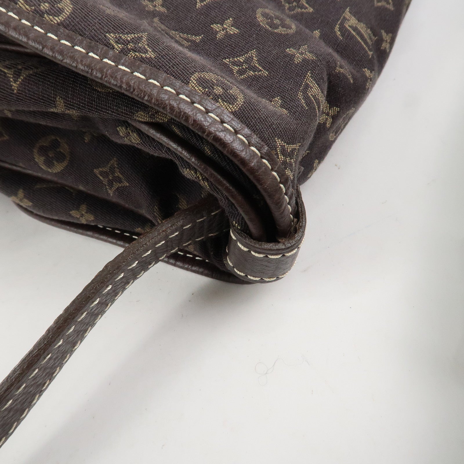Louis Vuitton Monogram Mini Lin Saumur 30 Shoulder Bag Brown M95227